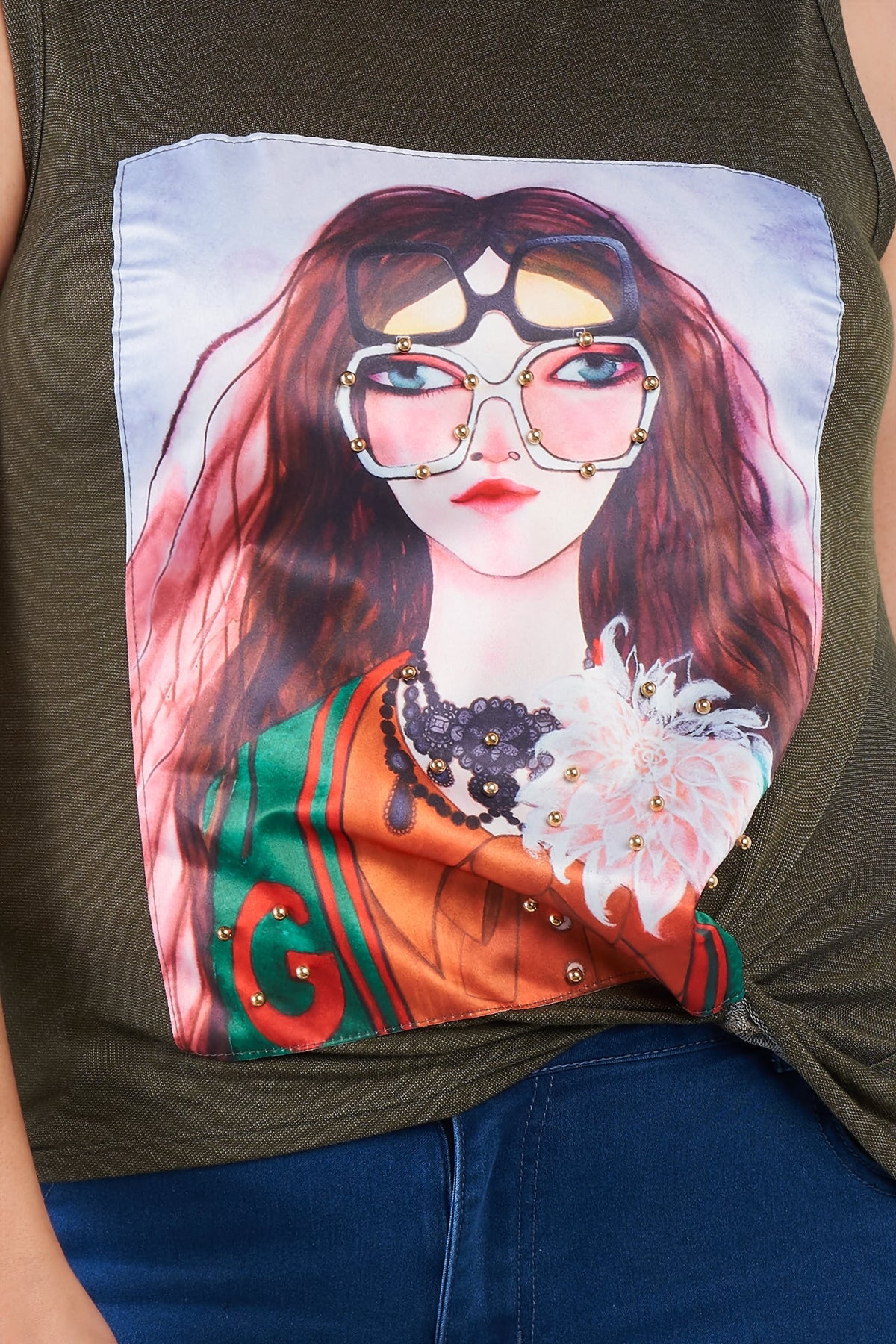 Plus Size Shady Girl Graphic Top - Angel Body