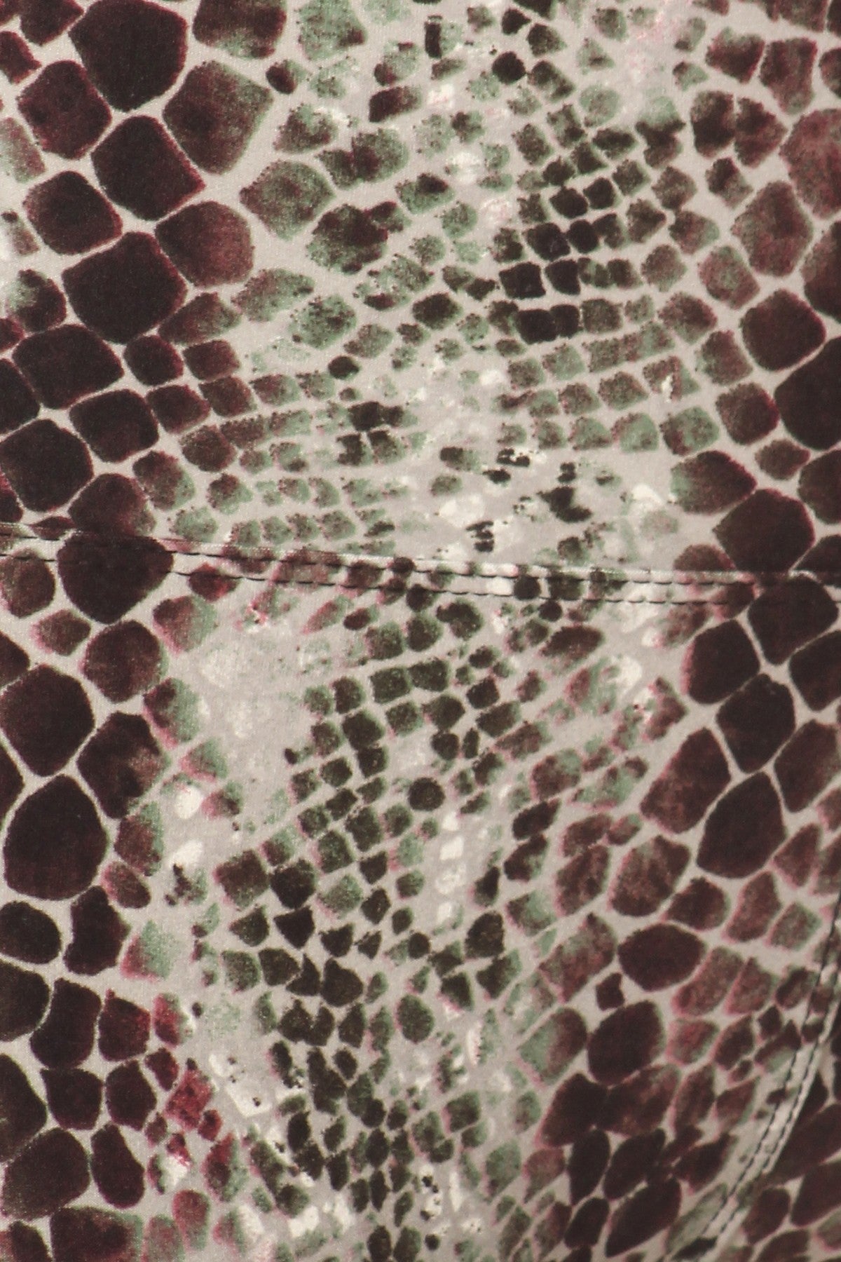 Yoga Style Banded Lined Snakeskin Printed Knit Legging With High Waist. - Angel Body