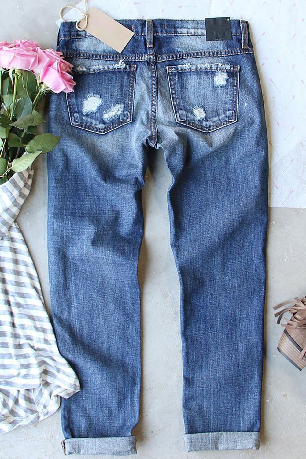 US Flag Straight Jeans - Angel Body