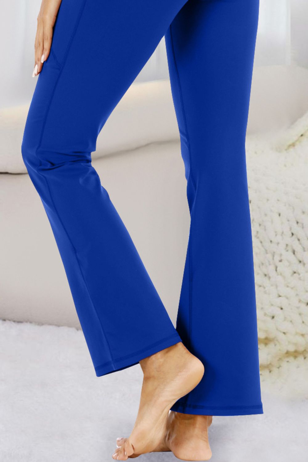 Pocketed High Waist Active Pants - Angel Body