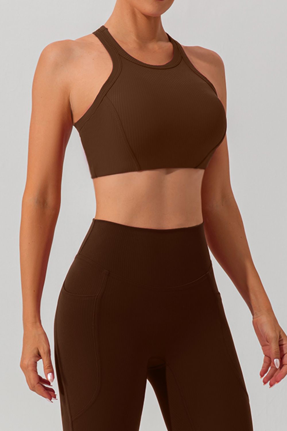Round Neck Racerback Active Tank - Angel Body