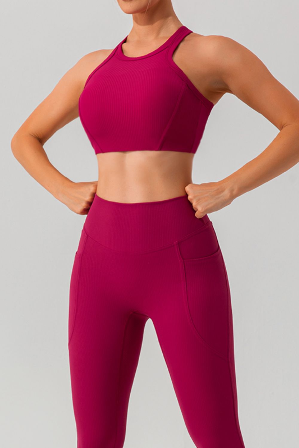 Round Neck Racerback Active Tank - Angel Body