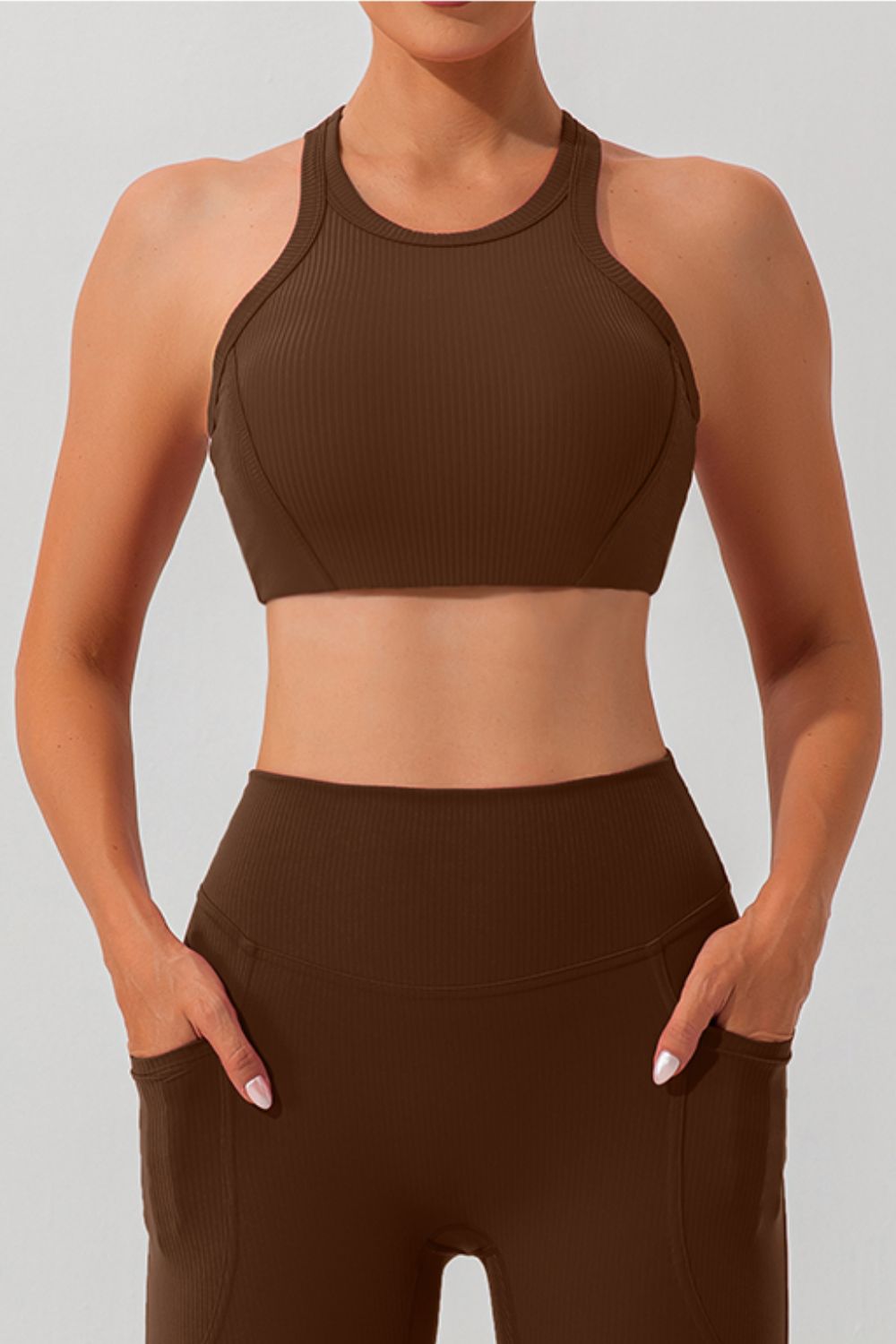 Round Neck Racerback Active Tank - Angel Body