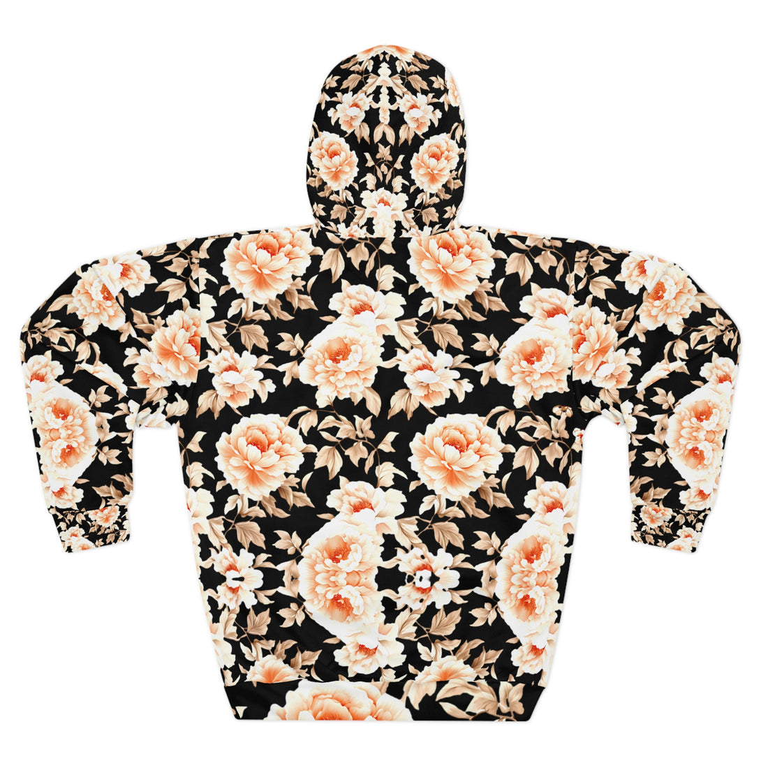 Floral Print Unisex Pullover Hoodie - Cozy &amp; Stylish for Any Season