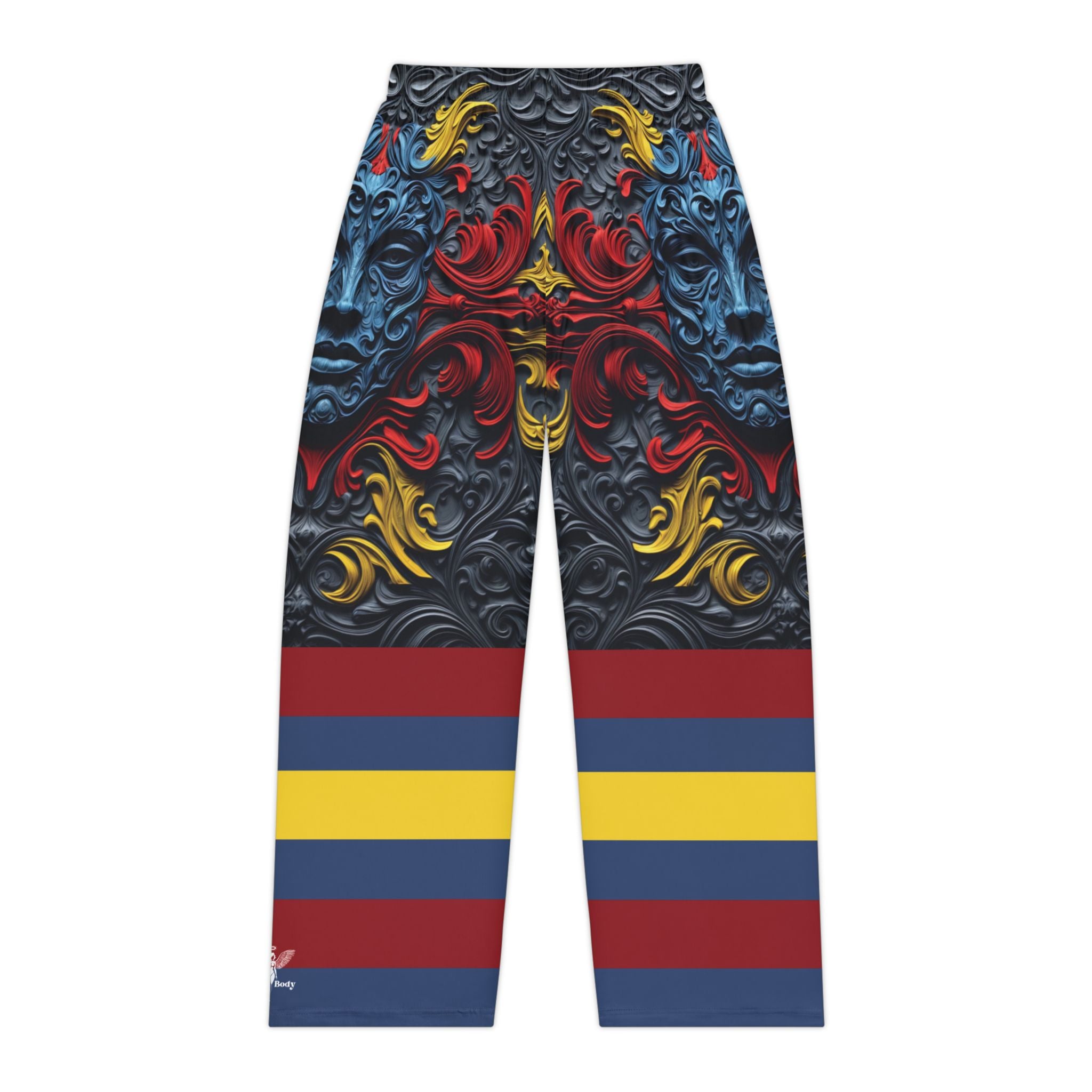 Vibrant Women&#039;s Pajama Pants with Bold Abstract Design