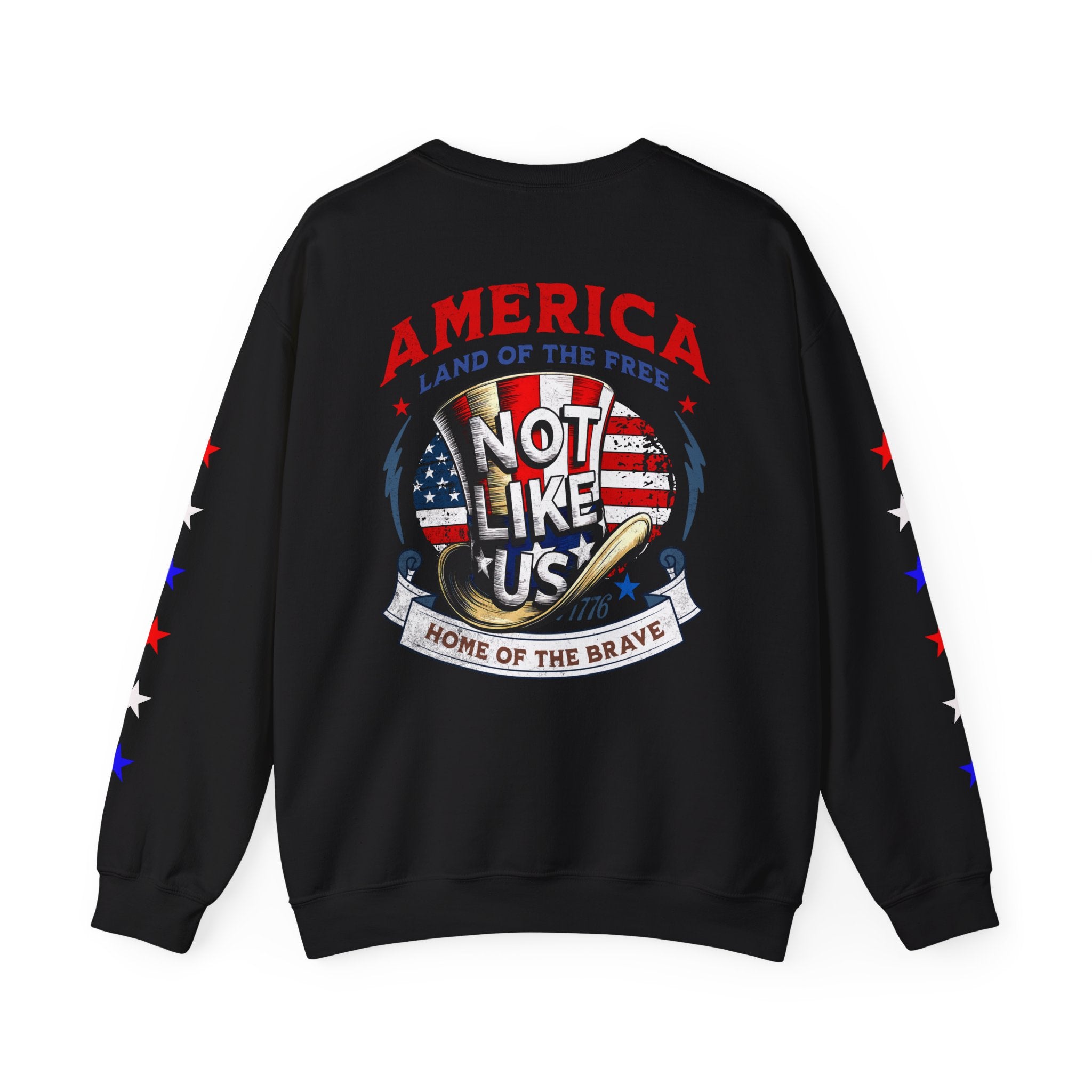 Patriotic Unisex Crewneck Sweatshirt - 'Not Like Us' American Pride