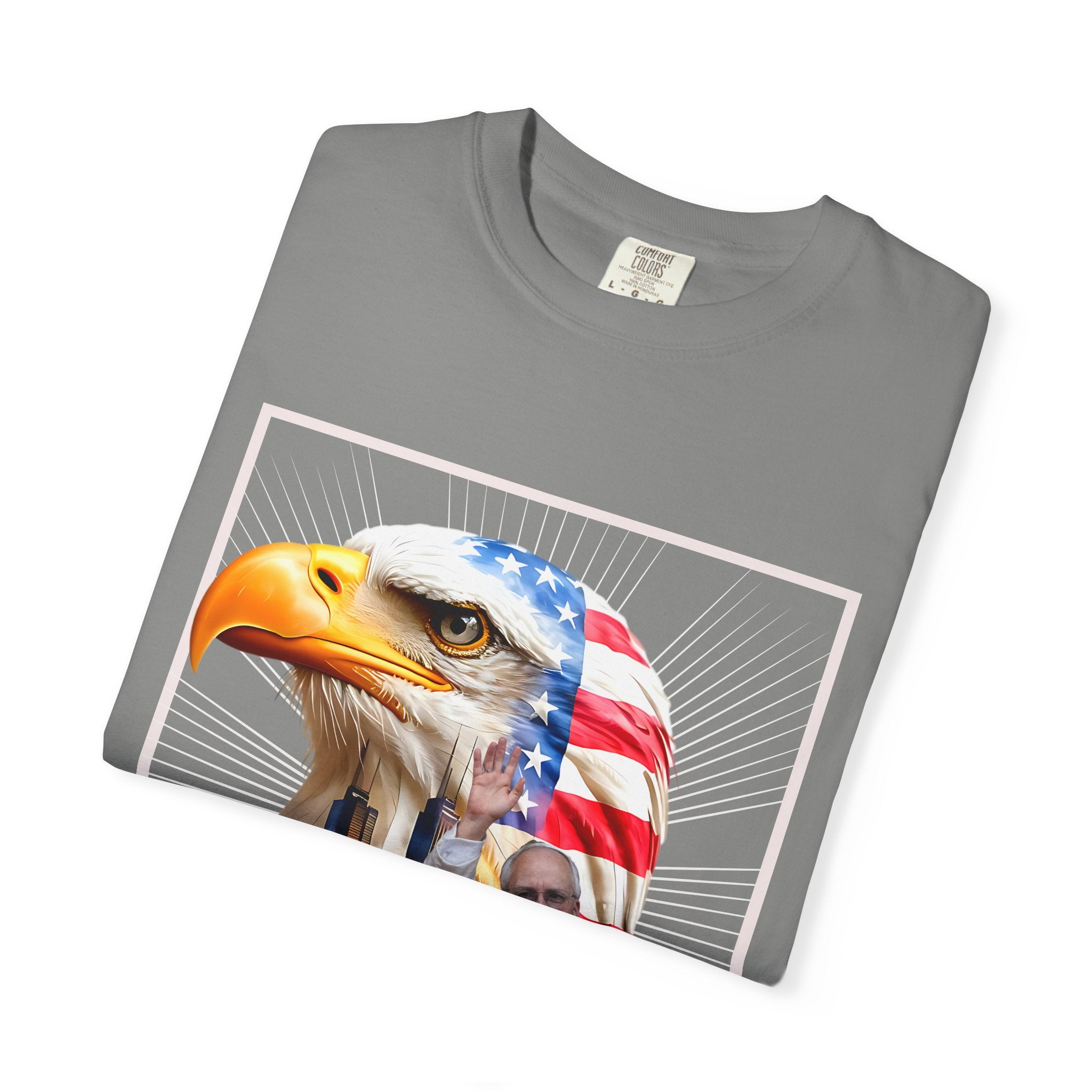 Patriotic Eagle Graphic Unisex T-Shirt - Chicago 2025 - Angel Body