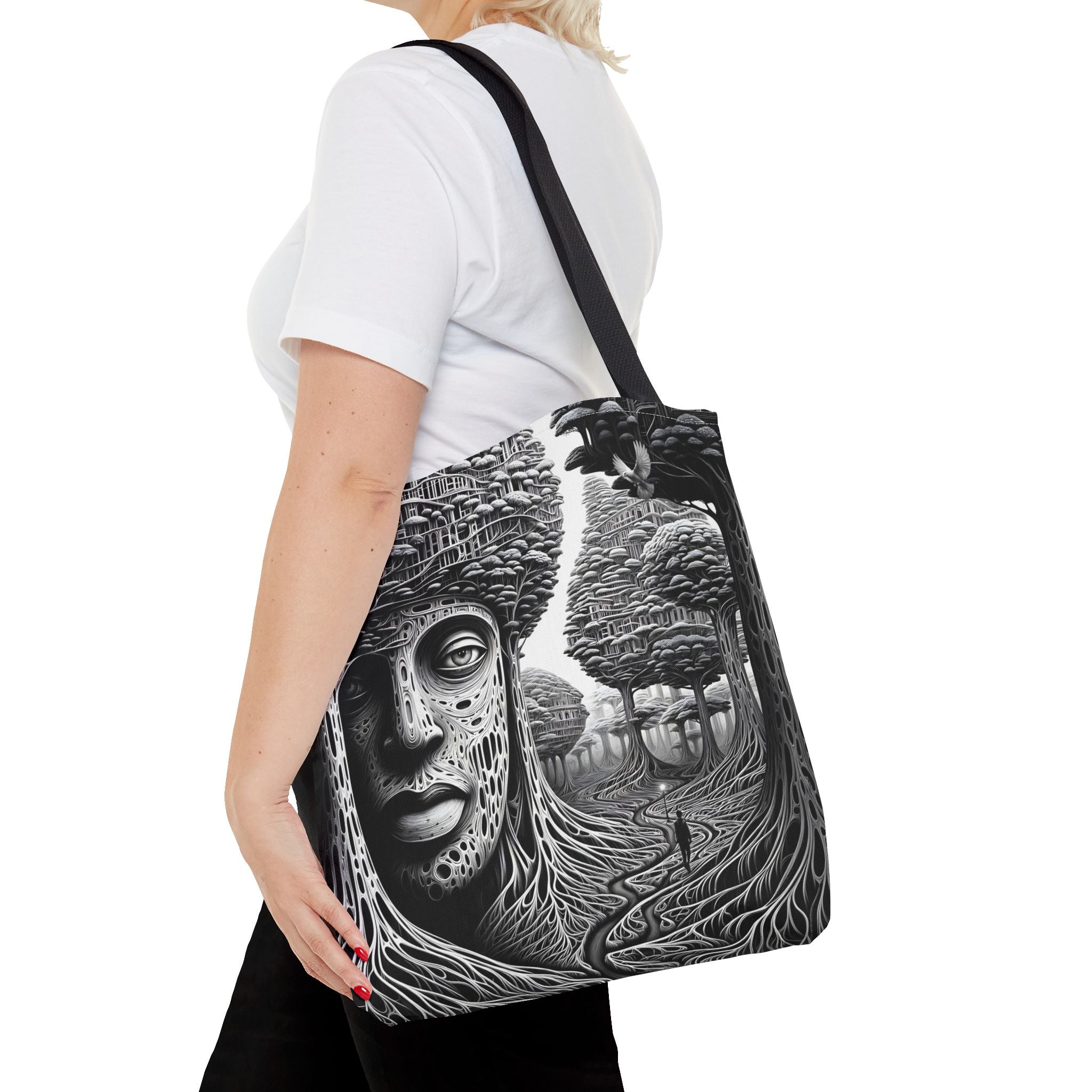 Elegant Crane Tote Bag - Artistic Nature Design for Daily Use and Celebrations