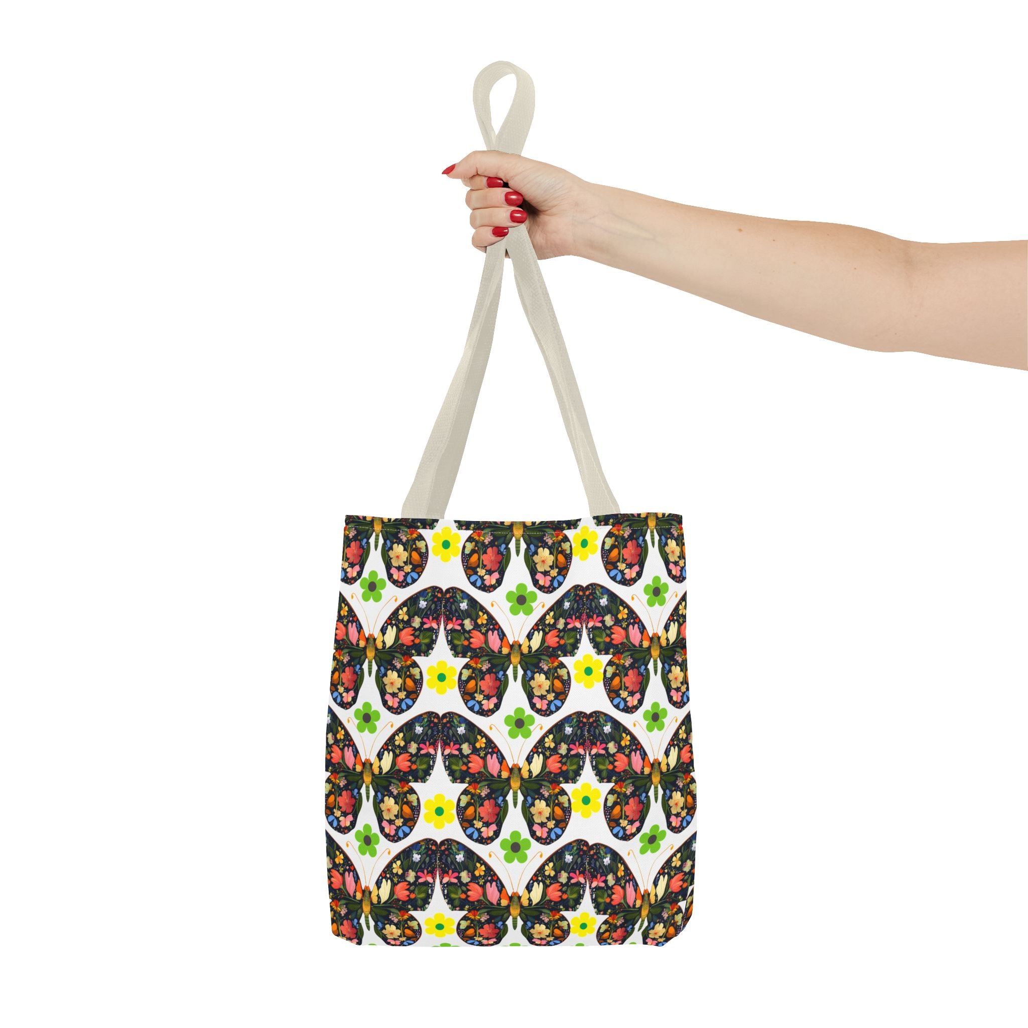 Floral Butterfly Tote Bag - Perfect for Spring Outings and Everyday Use