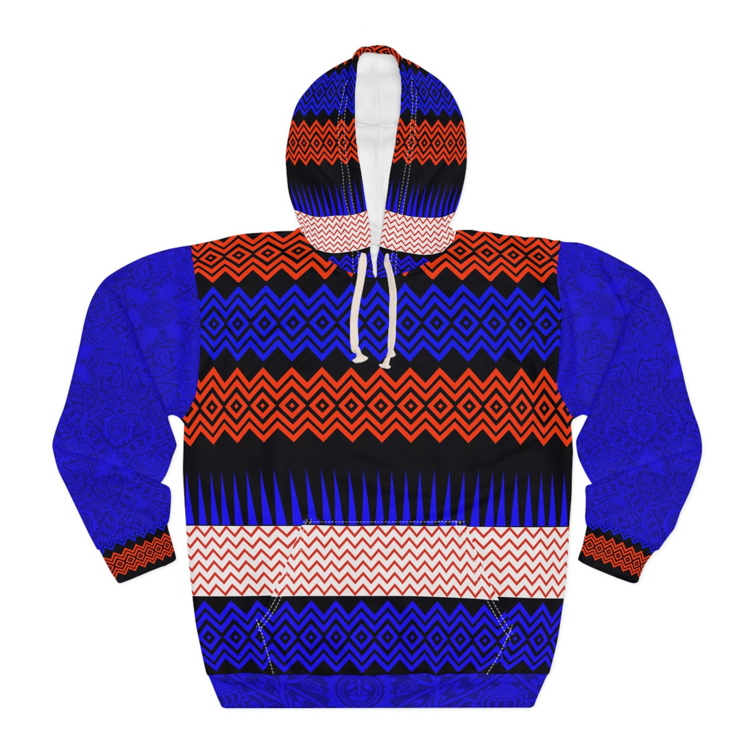 Vibrant Geometric Unisex Pullover Hoodie | Stylish &amp; Colorful Fashion - Angel Body