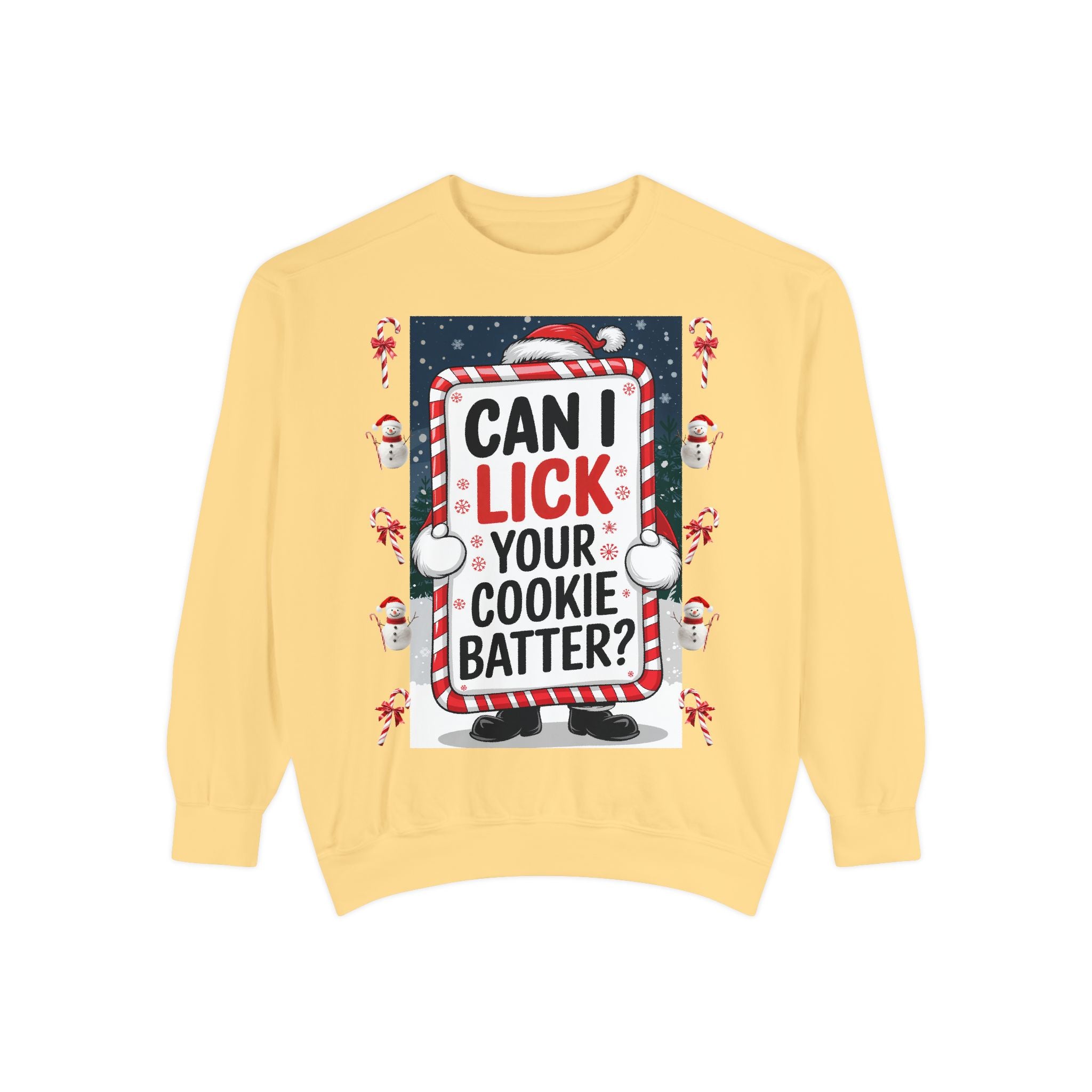 Funny Holiday Cookie Batter Sweatshirt - Unisex Christmas Sweatshirt