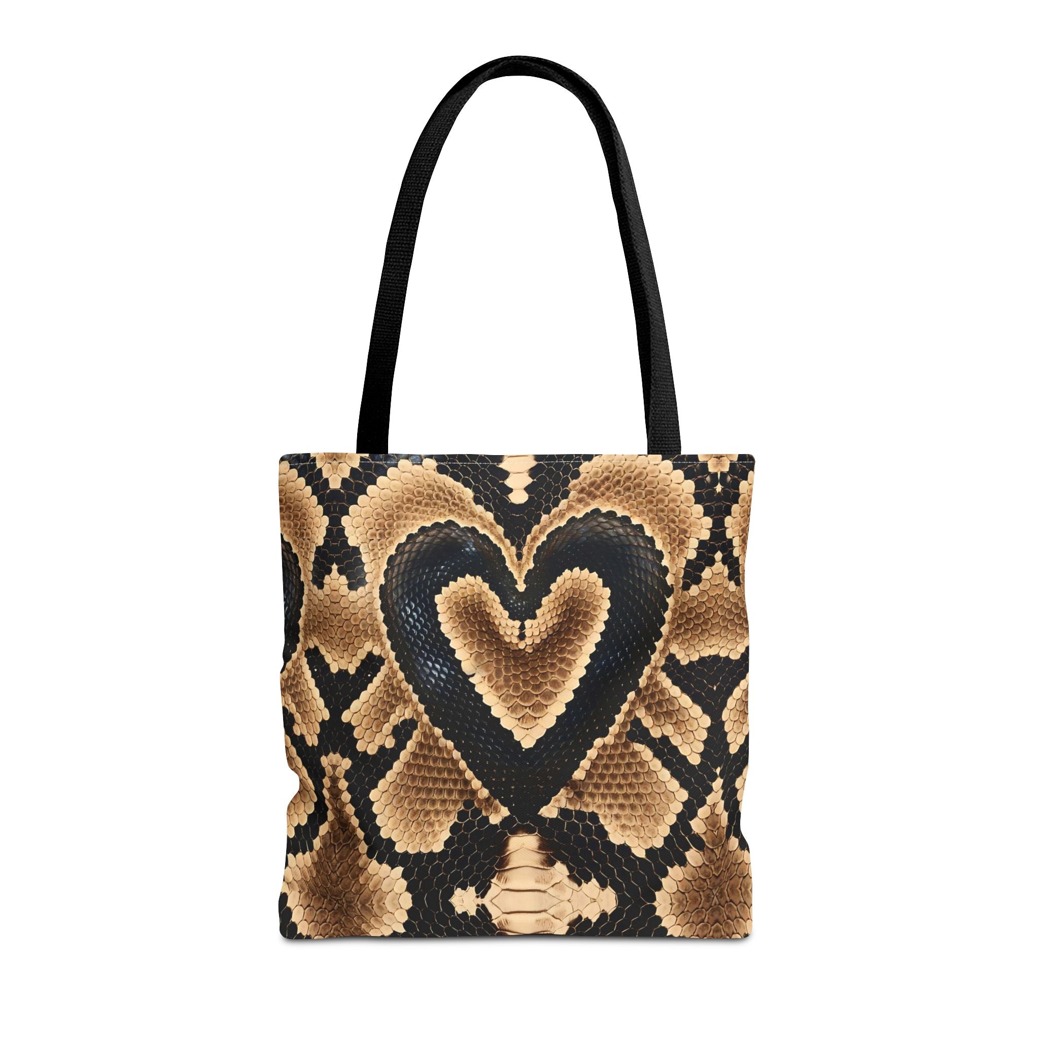 Heart Snake Print Tote Bag - Stylish and Unique for Everyday Use