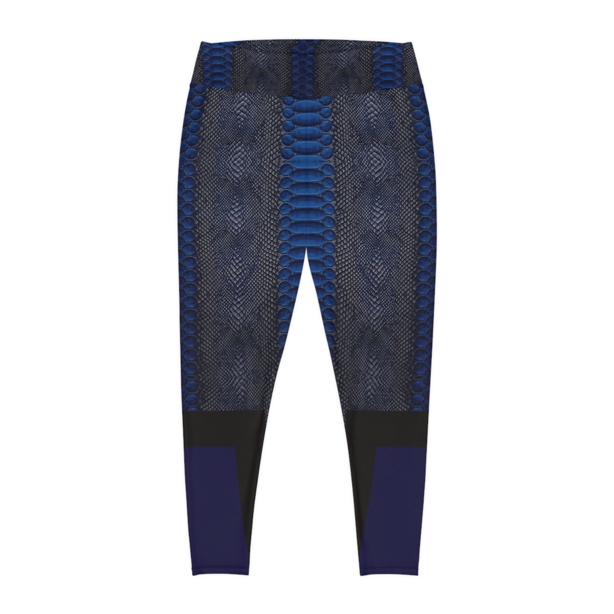 Stylish Plus Size Leggings - Snake Print Activewear for Comfort and Confidence - Angel Body