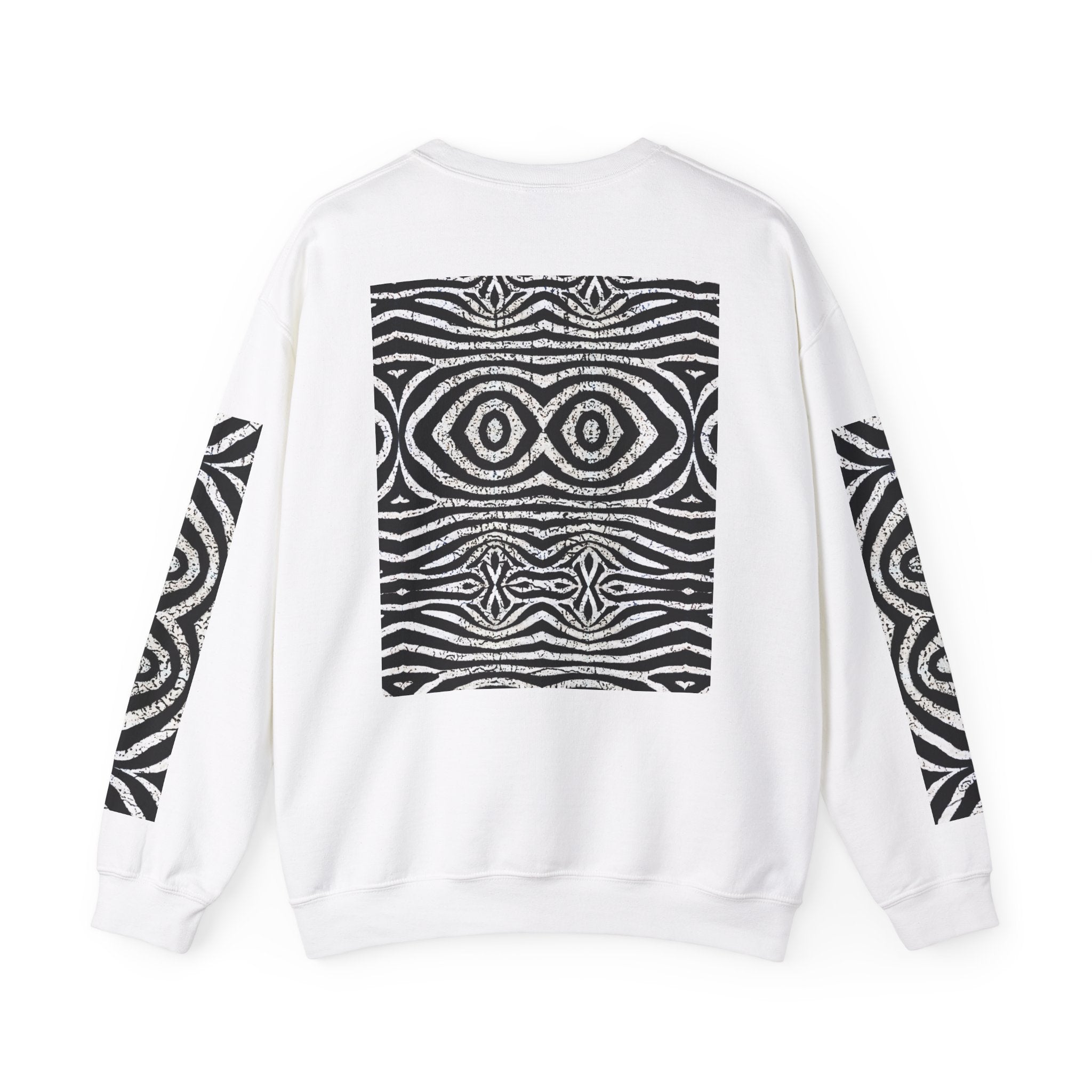 Abstract Tribal Pattern Unisex Heavy Blend Crewneck Sweatshirt