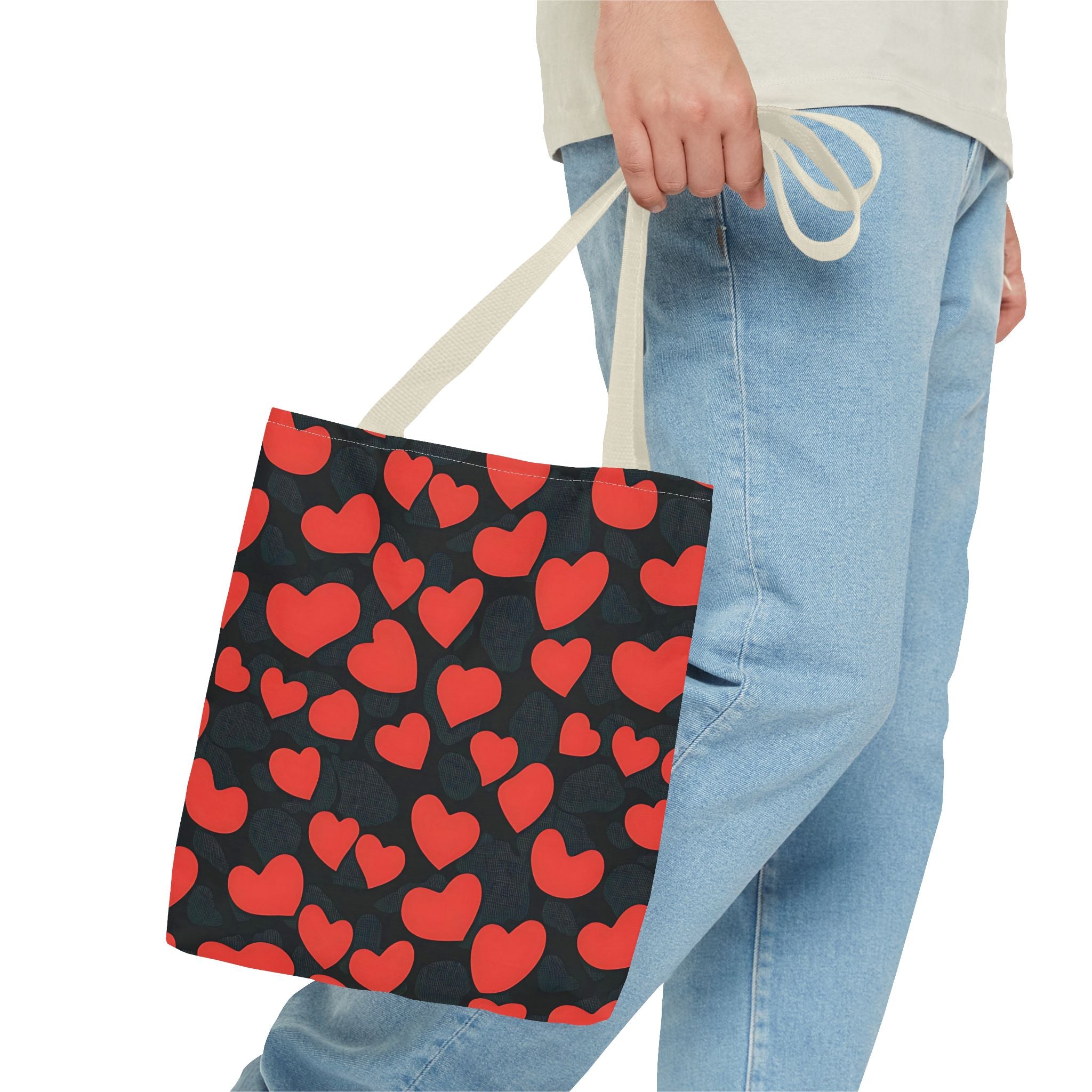 Heart Pattern Tote Bag - Fun Cute and Stylish