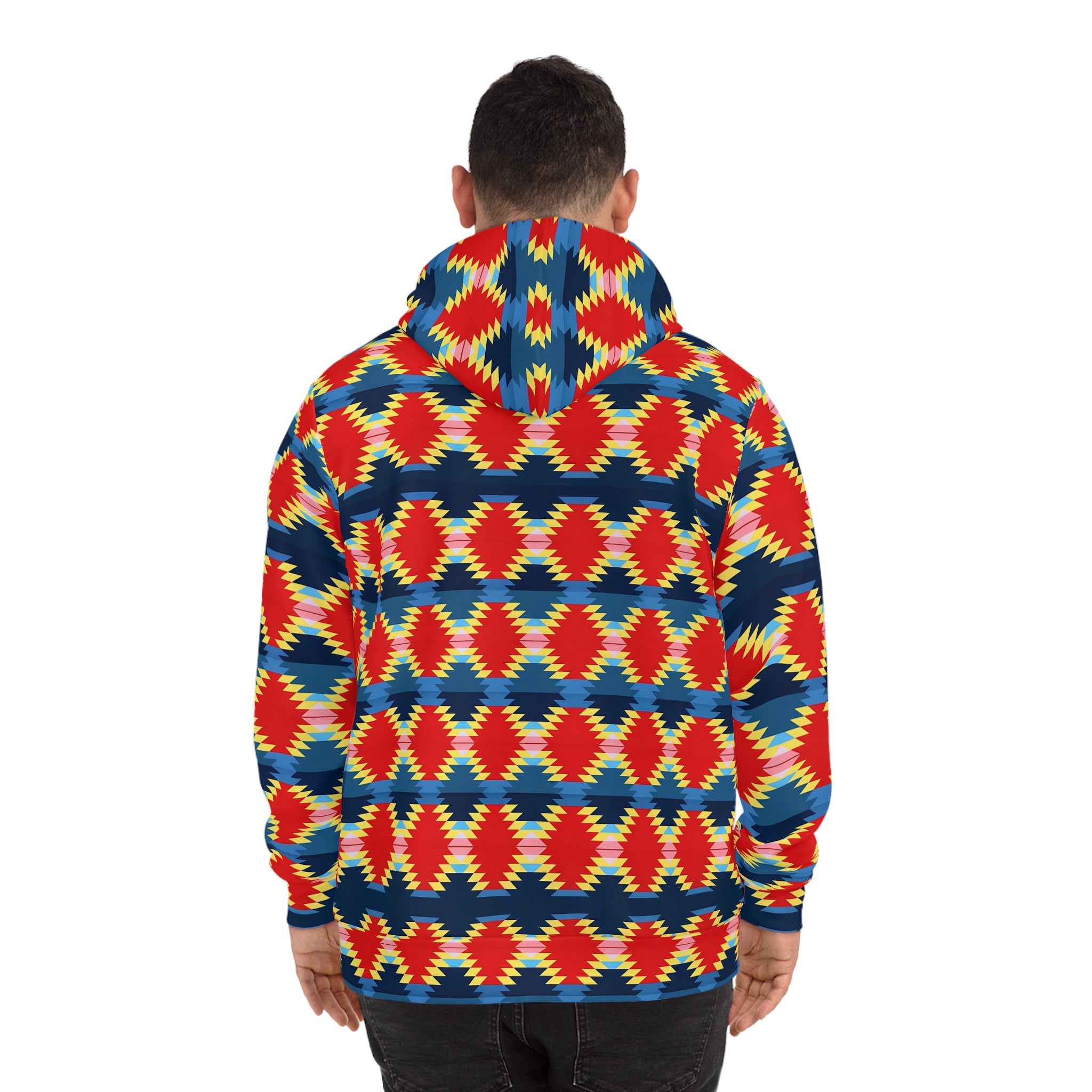 New Vibrant Unisex Tribal Pattern Hoodie - Cozy Fashion Statement