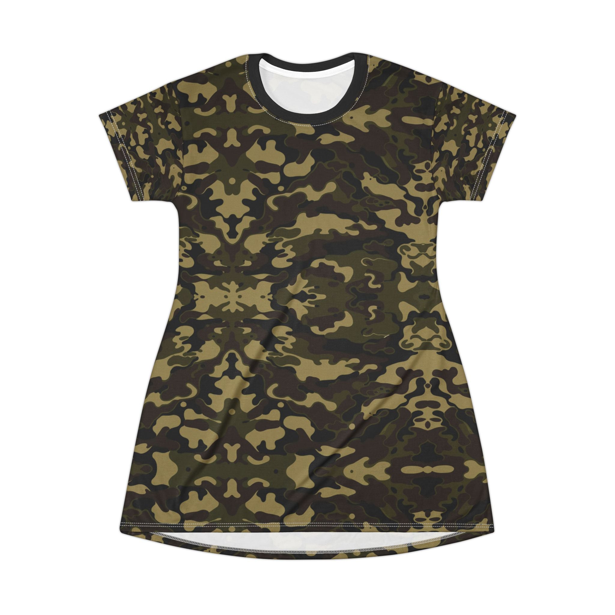 Camo T-Shirt Dress - Stylish and Comfortable Soft Casual Wear