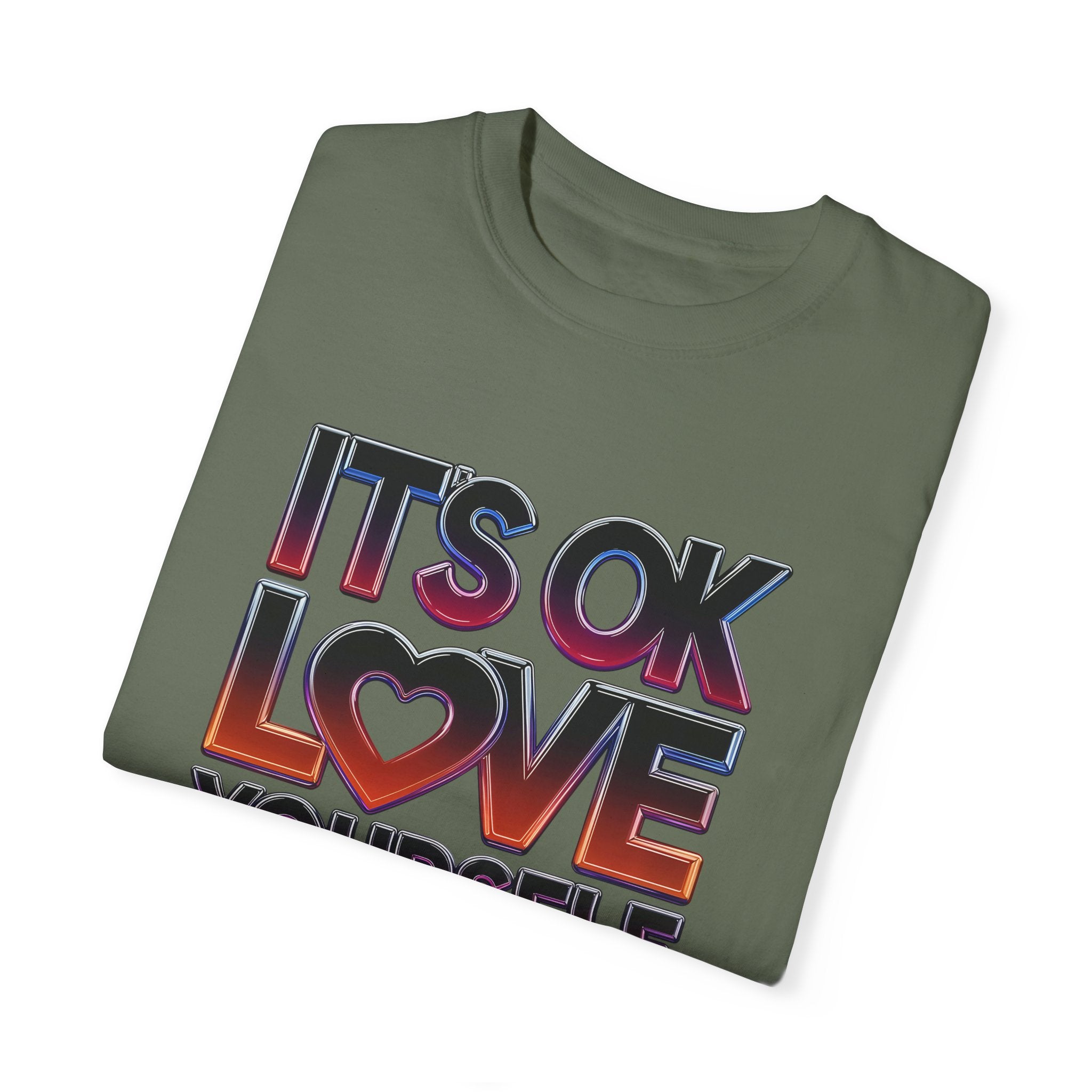 Positive Vibes Unisex T-Shirt - 'It's OK to Love Yourself 1st' - Angel Body