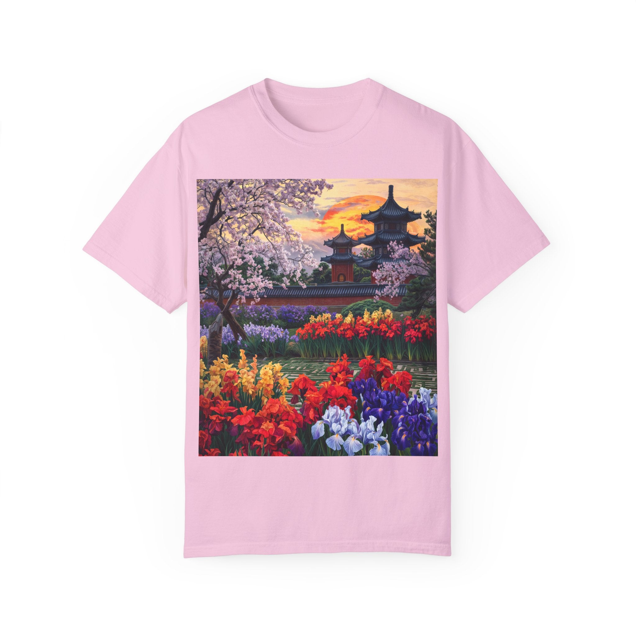 Japanese Garden Landscape T-Shirt - Nature Lovers & Spring Celebrations