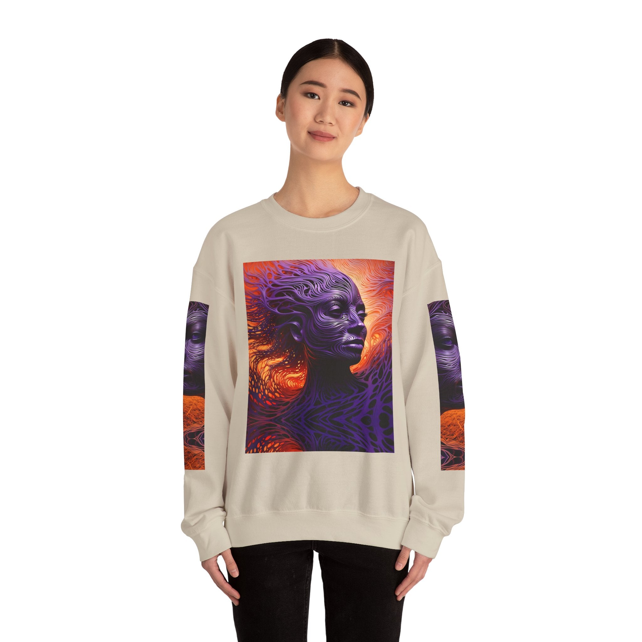 Purple Wind Mystical Abstract Unisex Sweatshirt