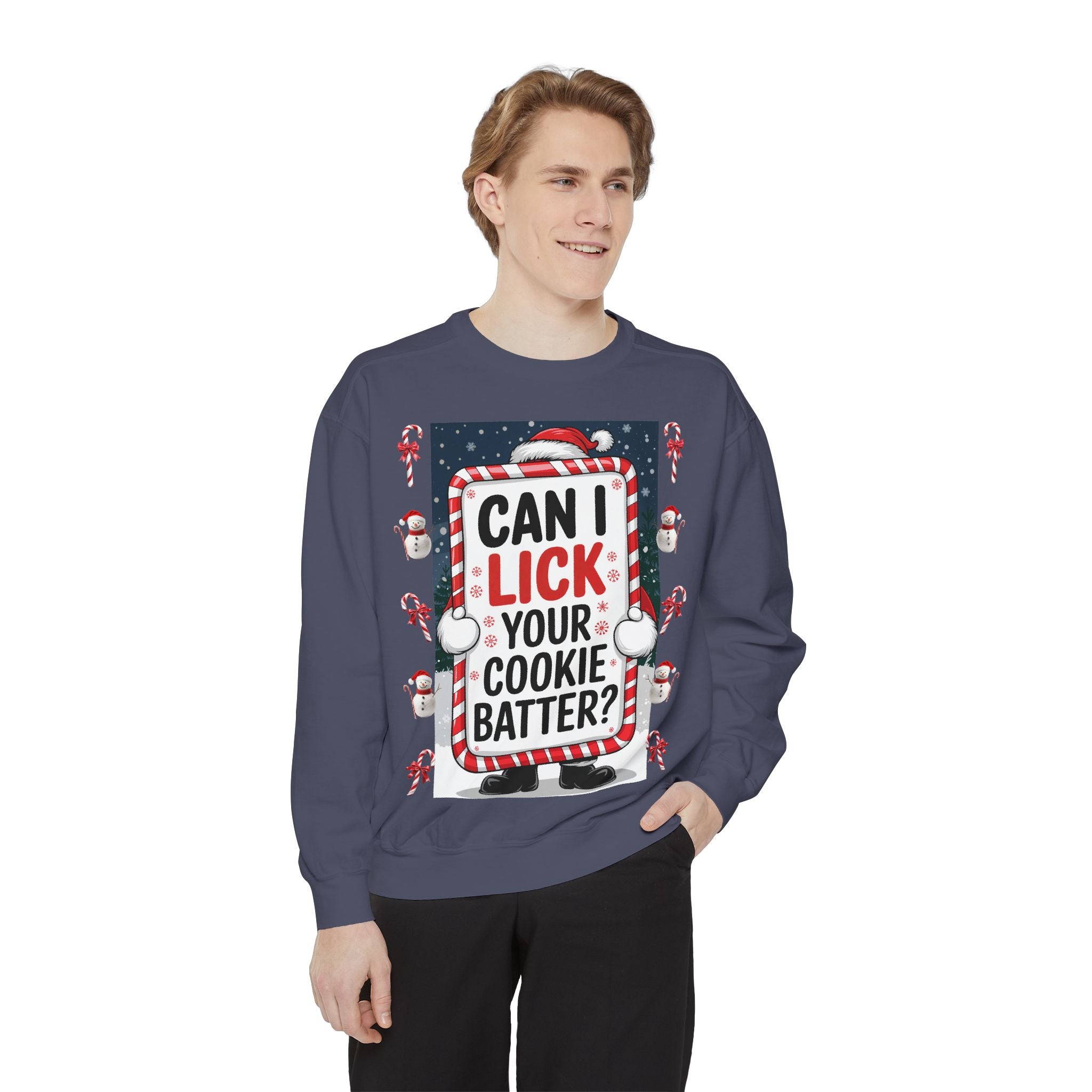 Funny Holiday Cookie Batter Sweatshirt - Unisex Christmas Sweatshirt