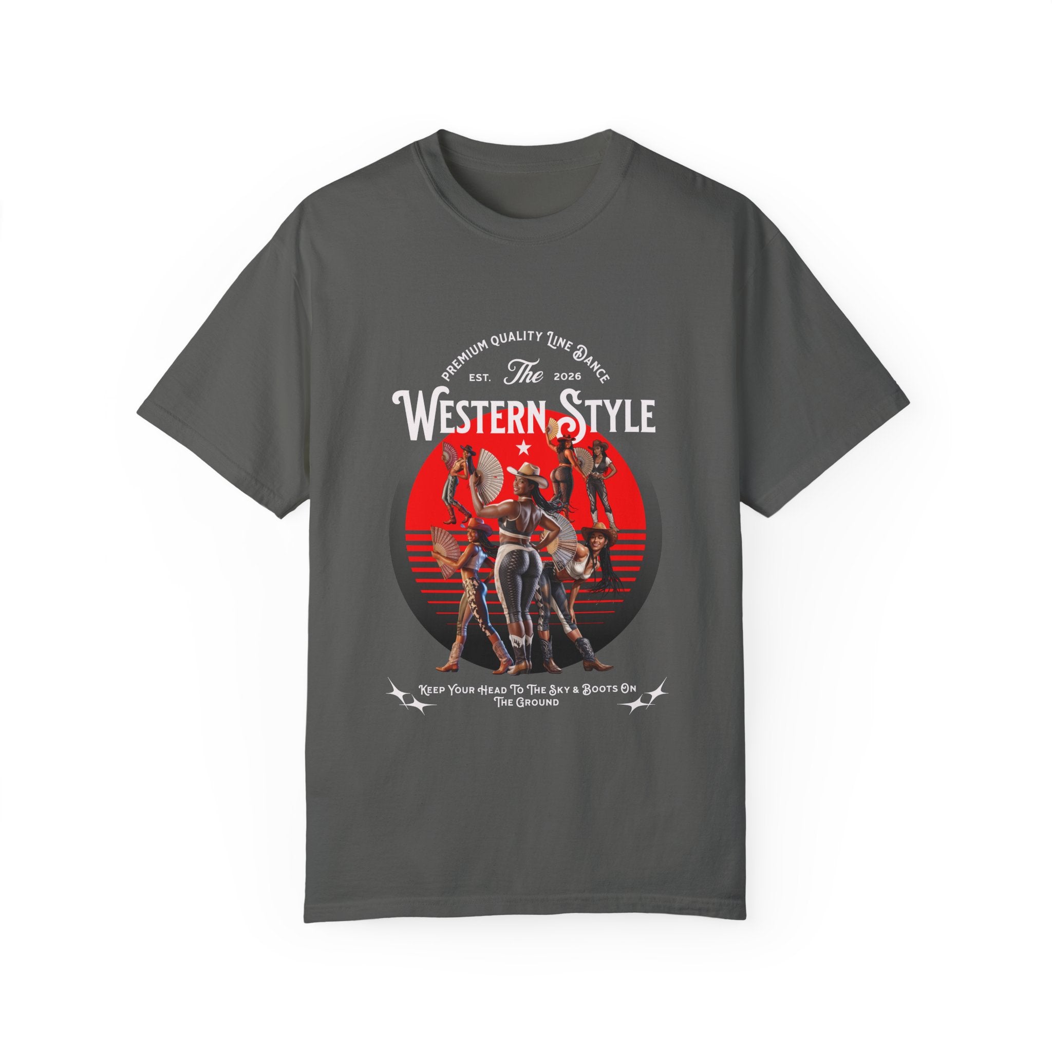 Retro Graphic Unisex Line Dance T-Shirt - 'Where Them Fans At?' - Angel Body