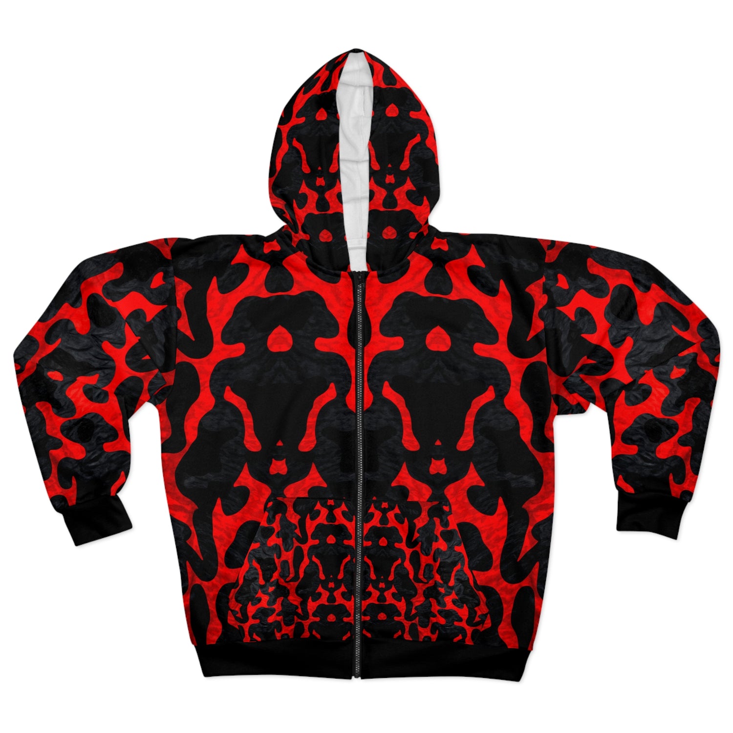 Stylish Camo style Black &amp; Red Hoodie