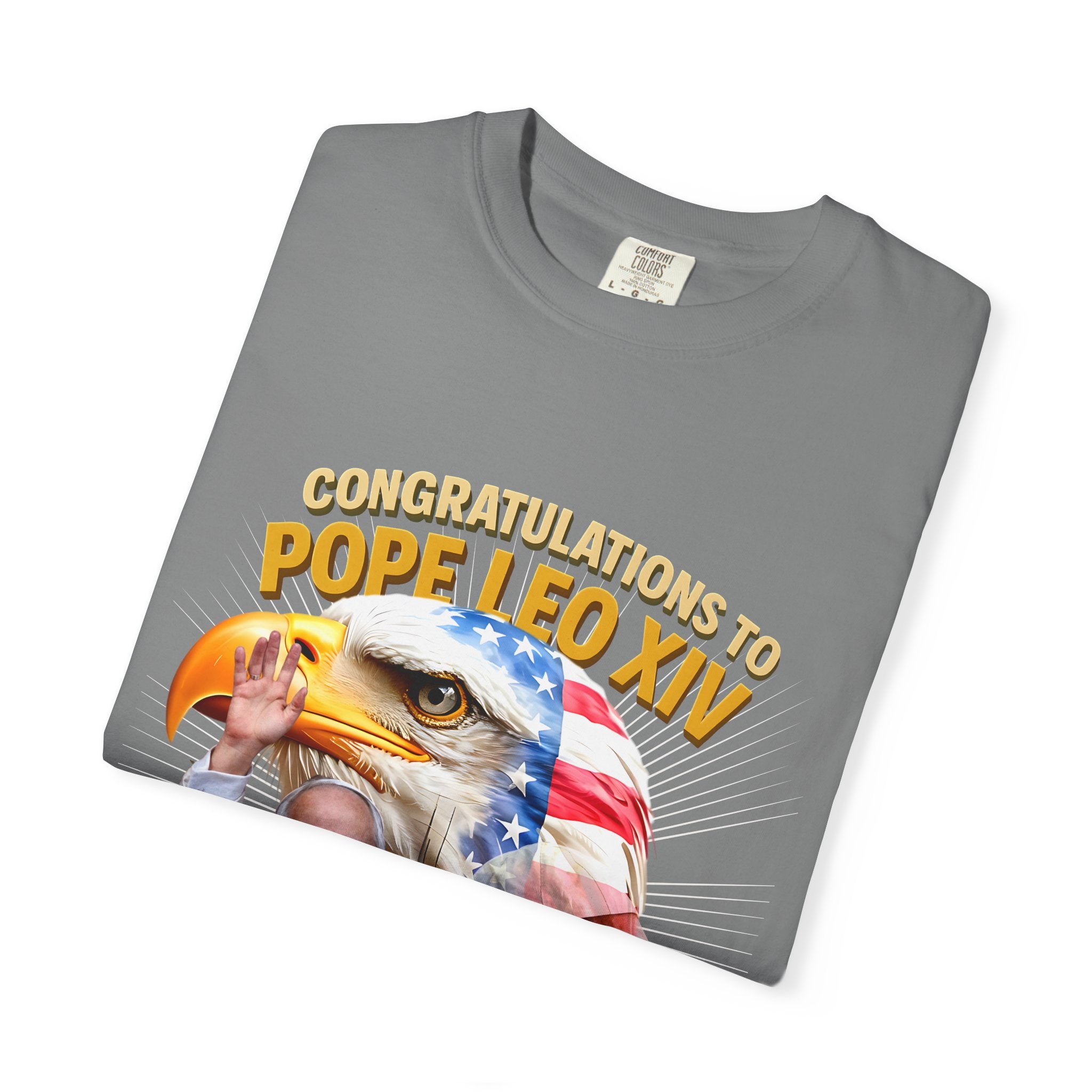 Pope Leo XIV Celebration T-Shirt - Unisex Garment-Dyed Tee - Angel Body