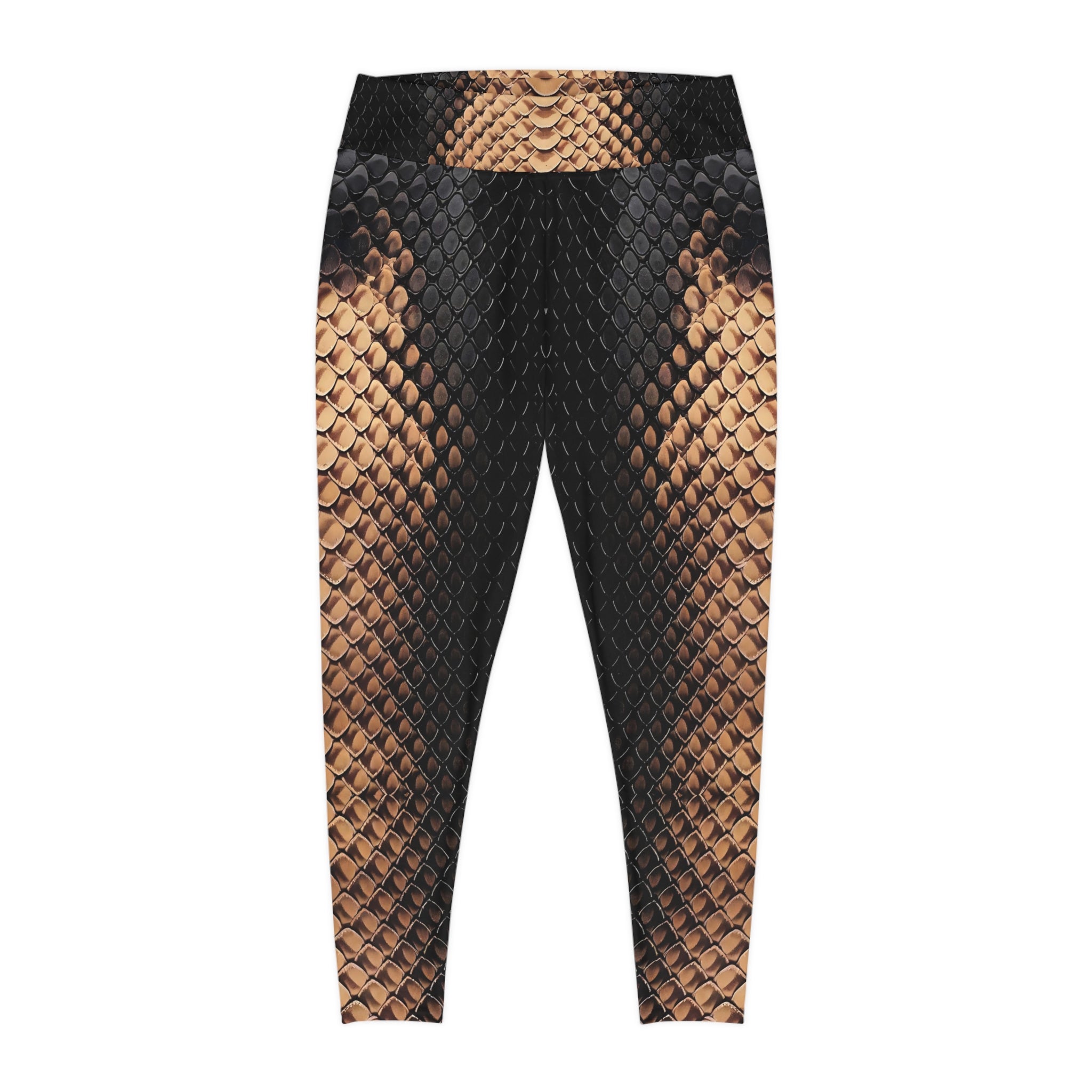 Plus Size Snake Print Leggings for Stylish Comfort