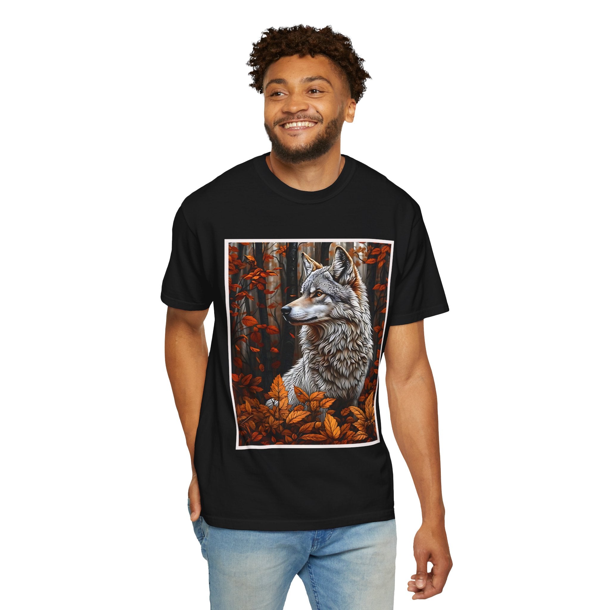 Wolf Art Unisex Garment-Dyed T-Shirt | Nature-Inspired Clothing