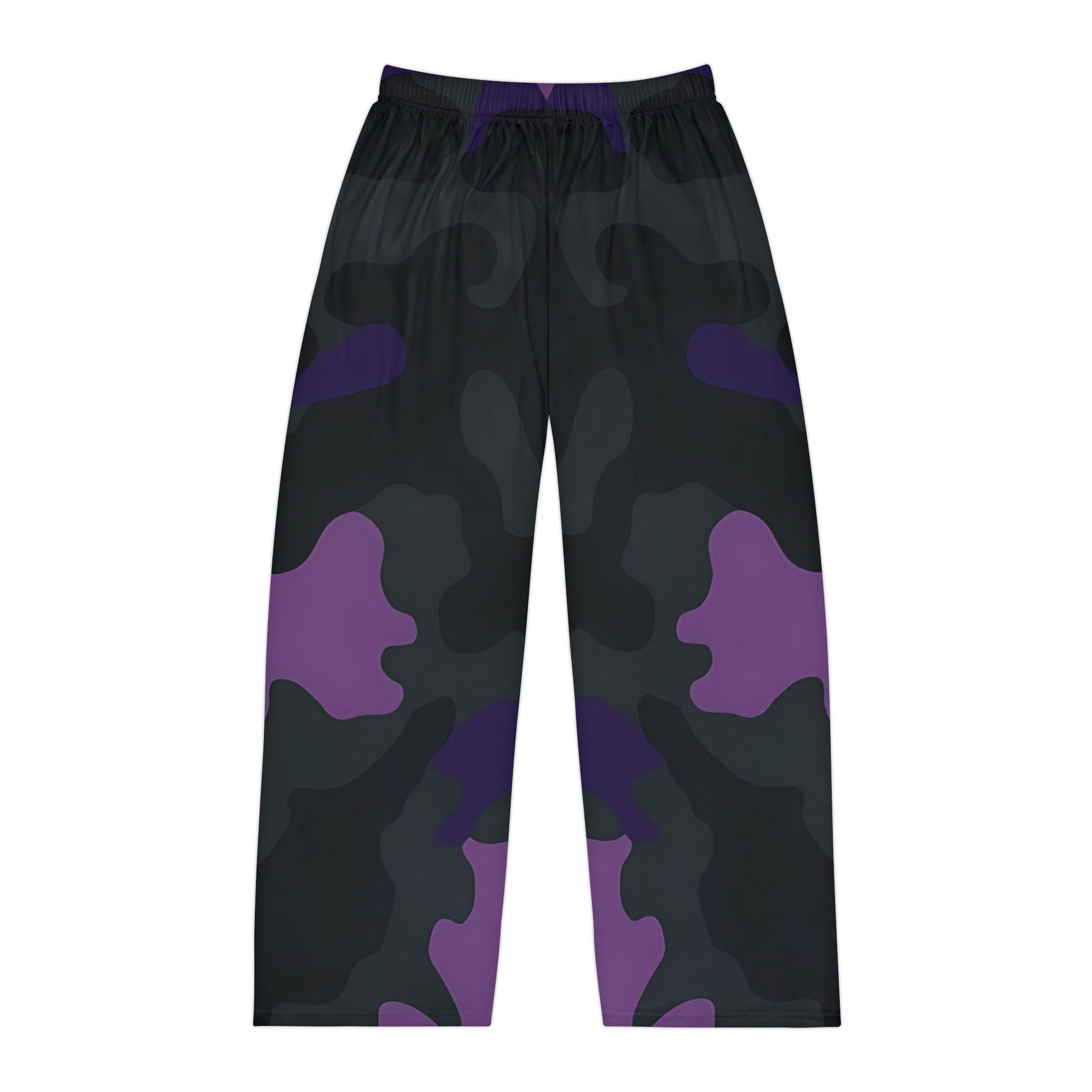 Stylish Camo Men’s Pajama Pants - Purple Pattern for Comfort & Relaxation