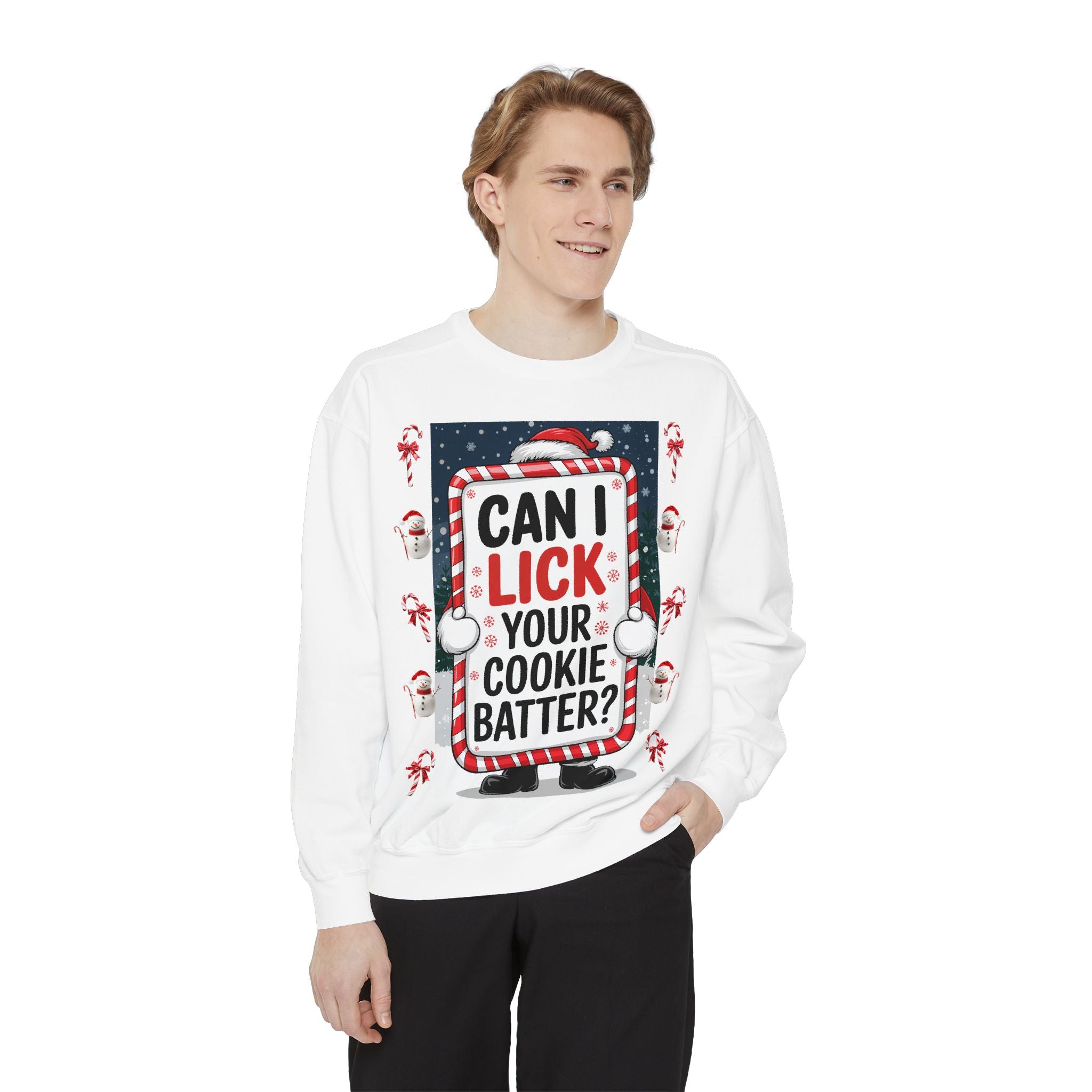 Funny Holiday Cookie Batter Sweatshirt - Unisex Christmas Sweatshirt