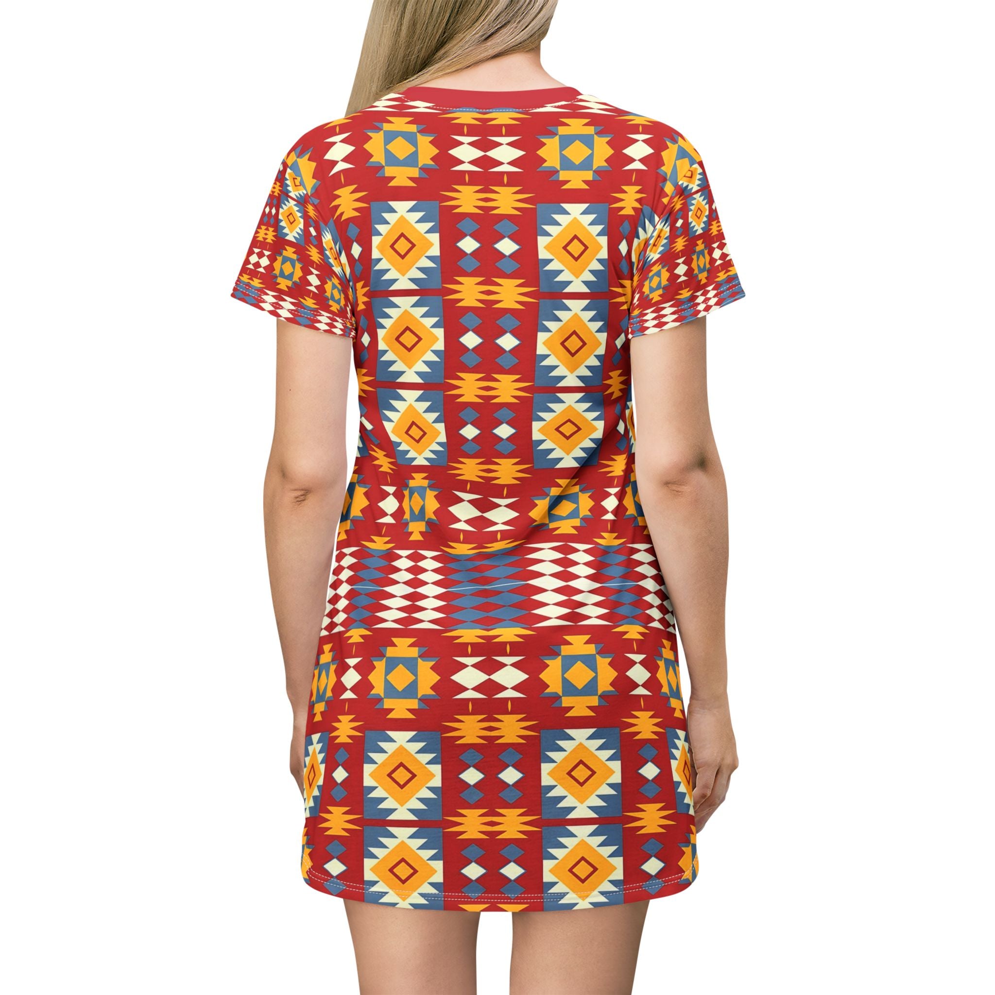 Bohemian Pattern T-Shirt Dress - Vibrant soft and Comfortable Summer Wear