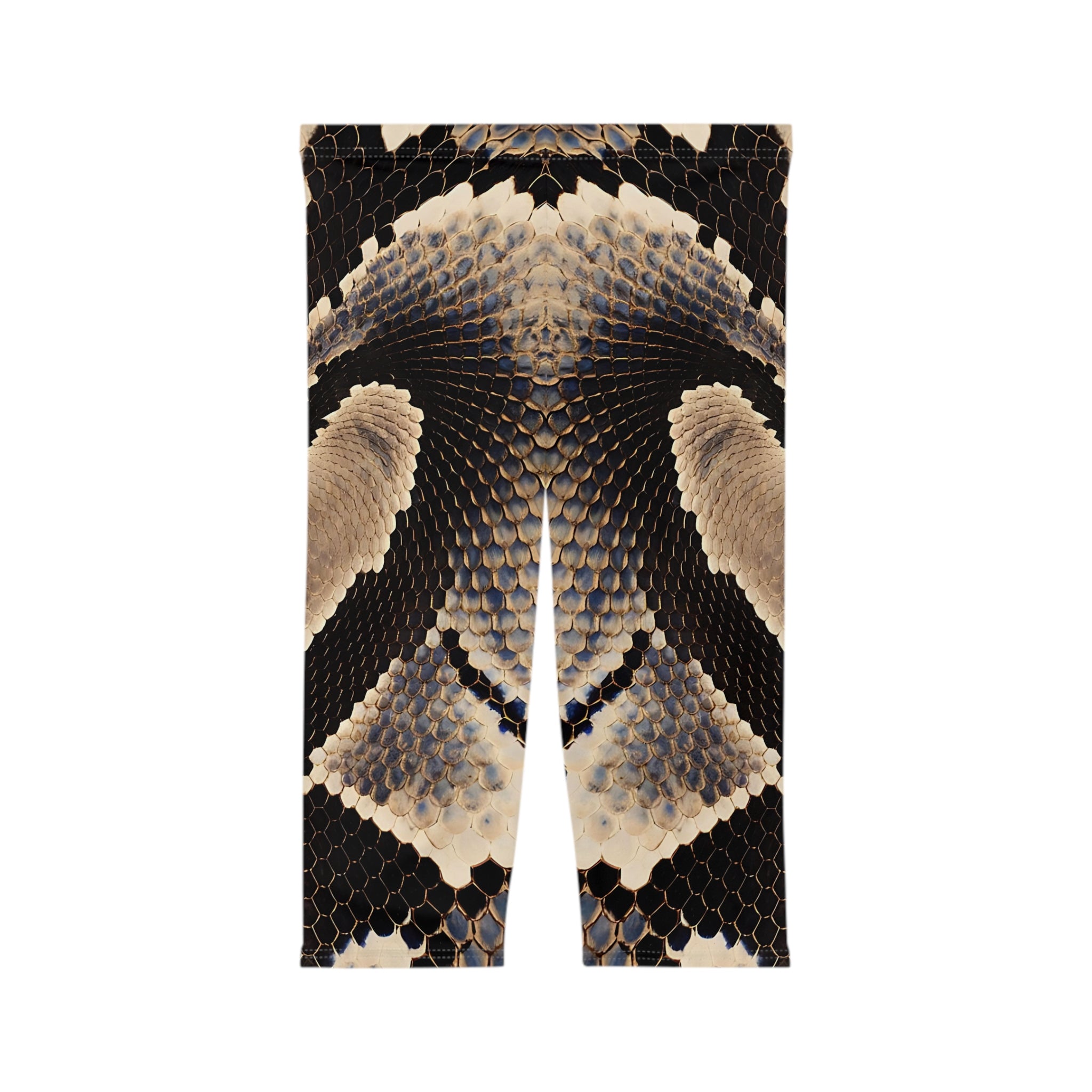 Wild Python Print Women’s Capri Leggings | Stylish and Comfortable Activewear