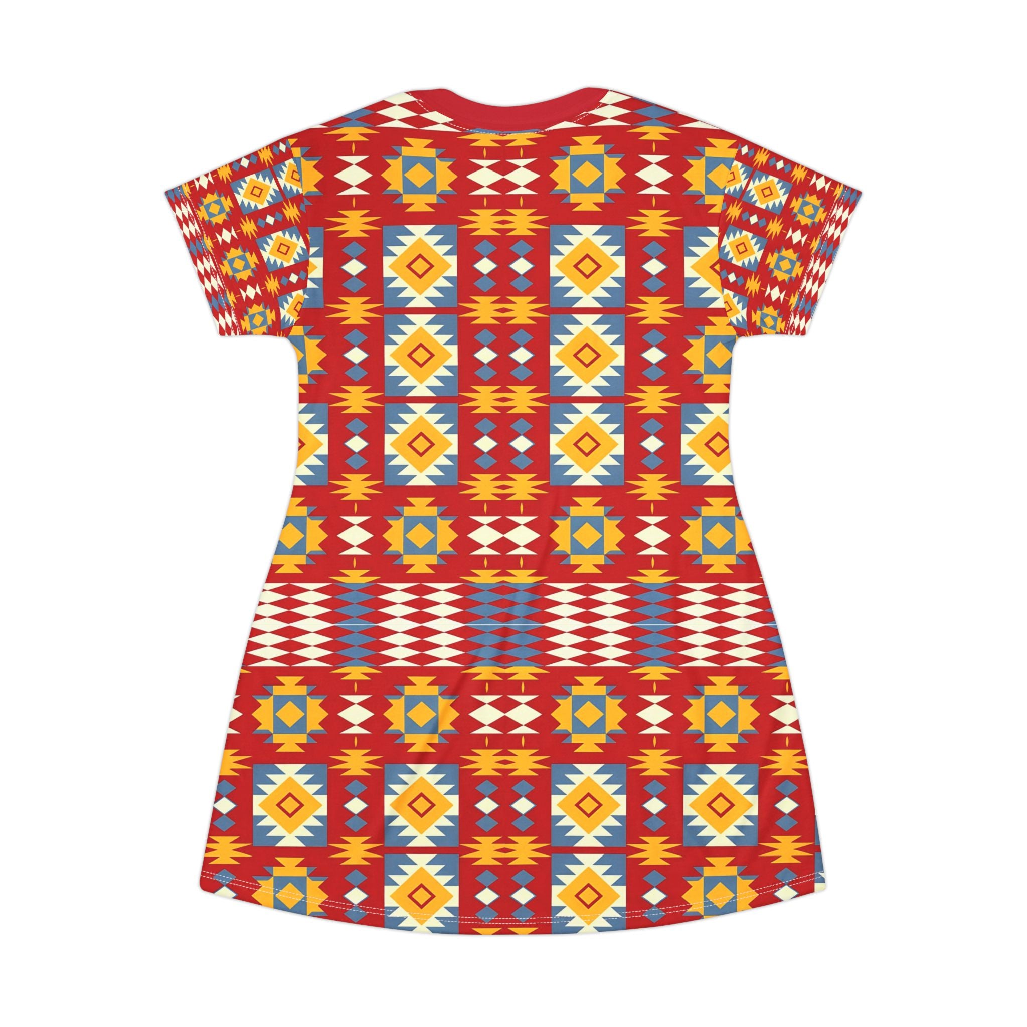 Bohemian Pattern T-Shirt Dress - Vibrant soft and Comfortable Summer Wear