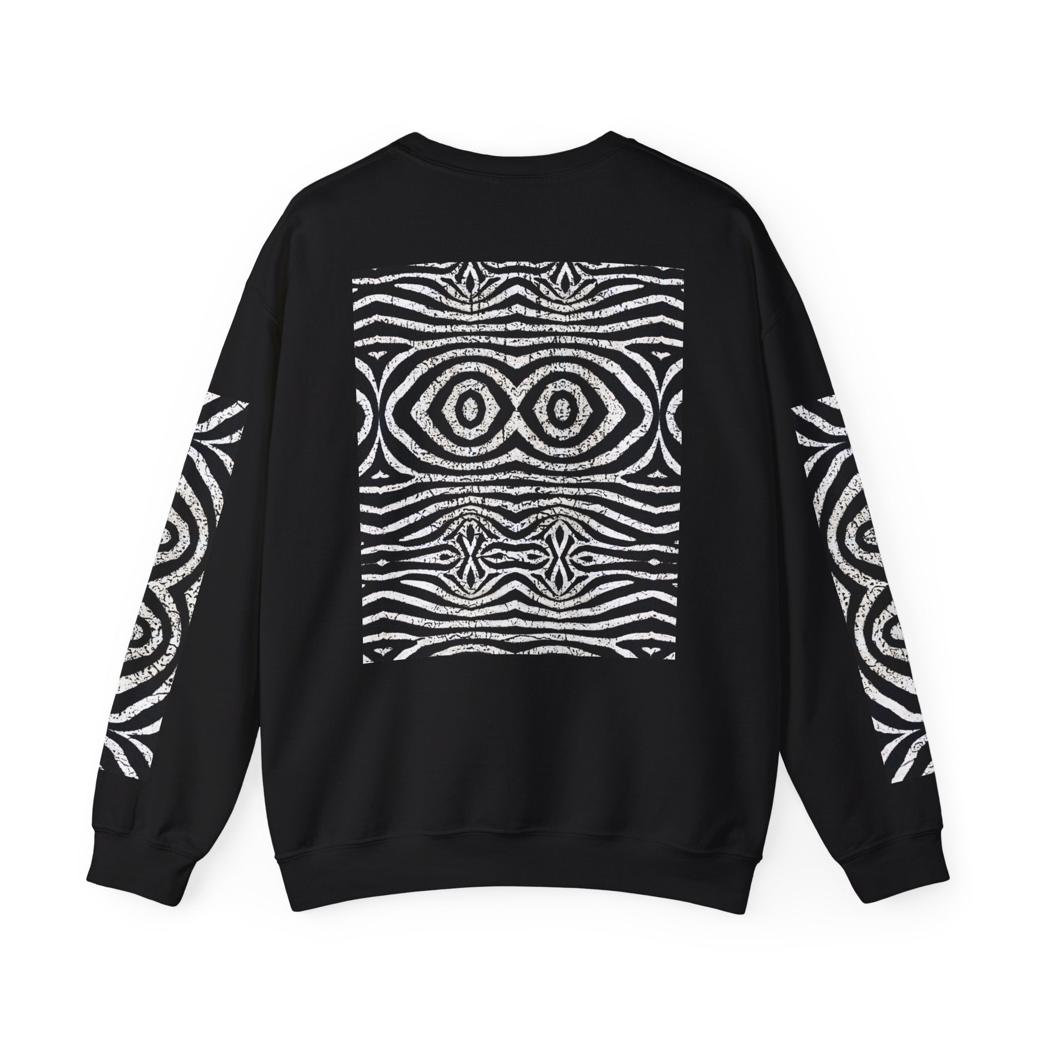 Abstract Tribal Pattern Unisex Heavy Blend Crewneck Sweatshirt