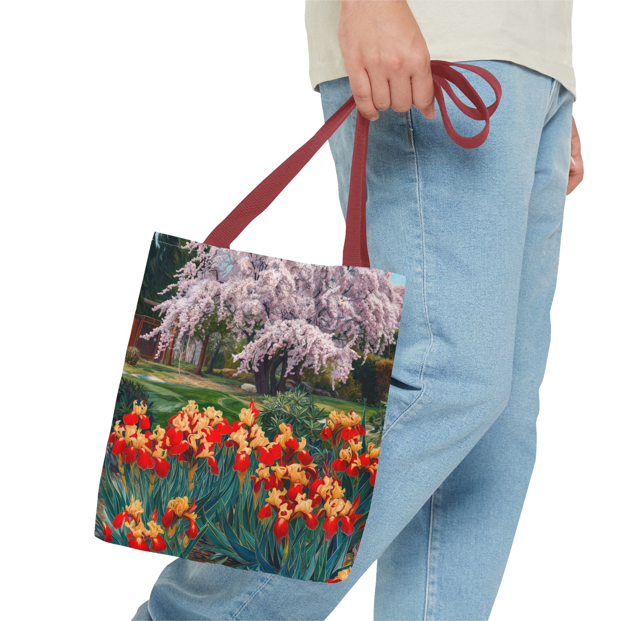 Nature-Inspired Floral Tote Bag - Perfect for Spring Celebrations