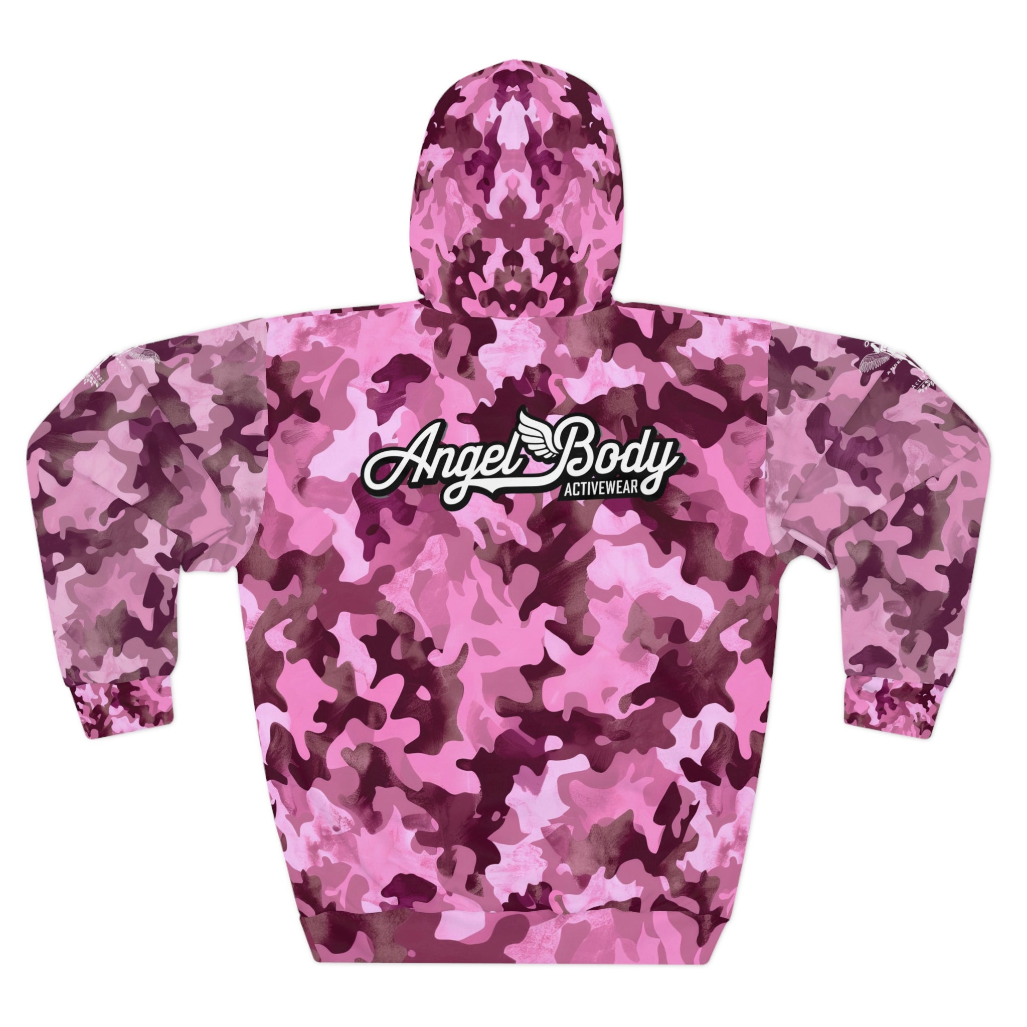 Angel Body Camo Hoodie - Cozy Unisex Pullover for Fitness Lovers