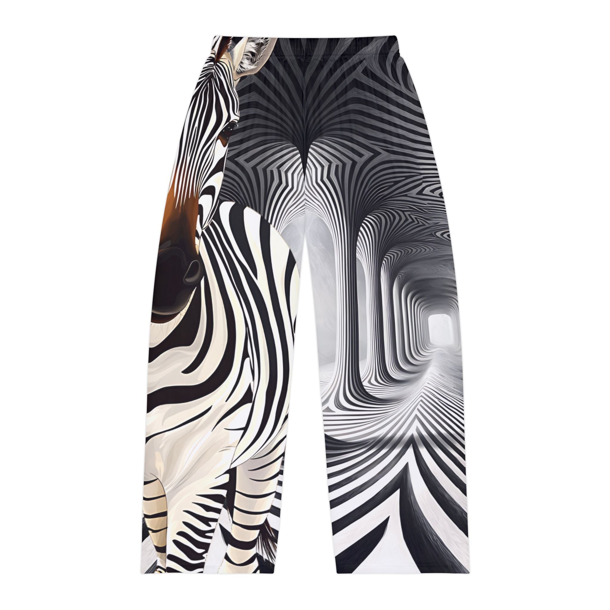 Trendy Zebra Pattern Men's Pajama Pants – Stylish Comfort for Relaxation