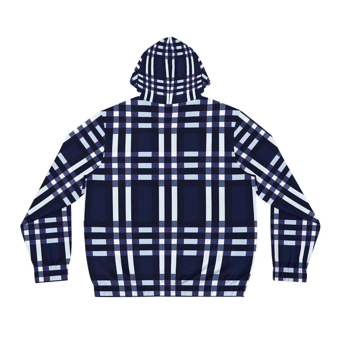 Navy Plaid Hoodie - Stylish &amp; Comfortable Men&