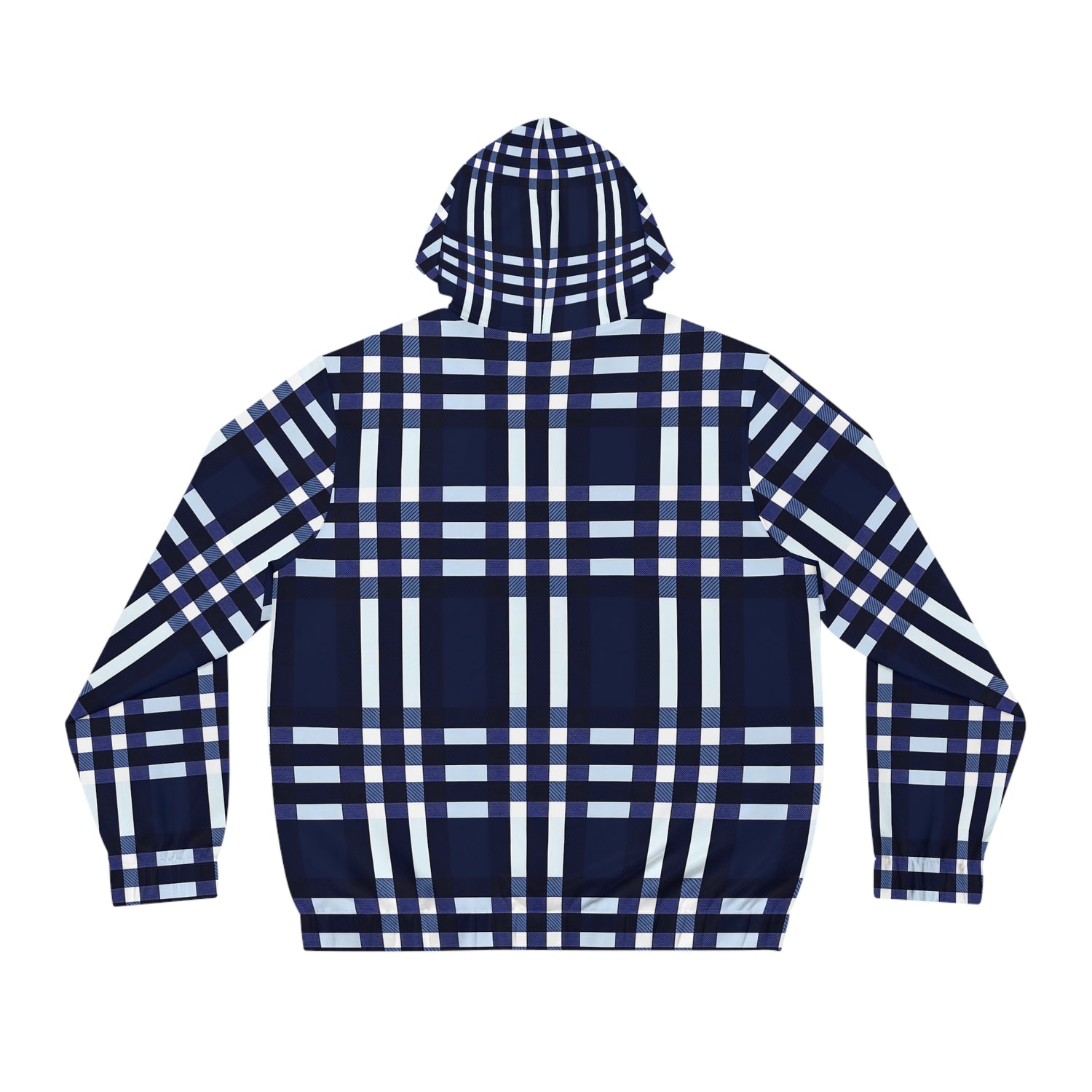 Navy Plaid Hoodie - Stylish &amp; Comfortable Men&