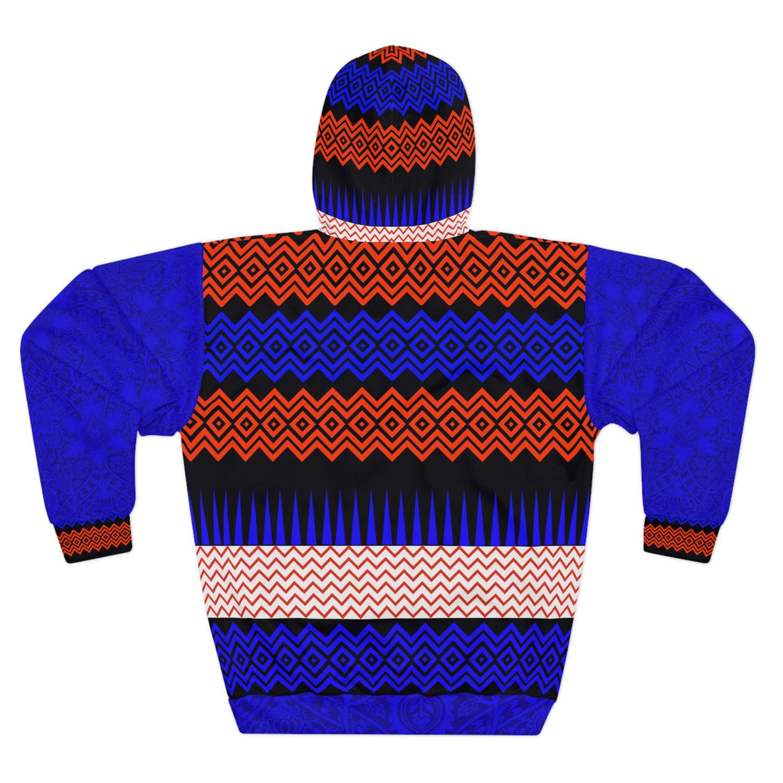 Vibrant Geometric Unisex Pullover Hoodie | Stylish &amp; Colorful Fashion - Angel Body