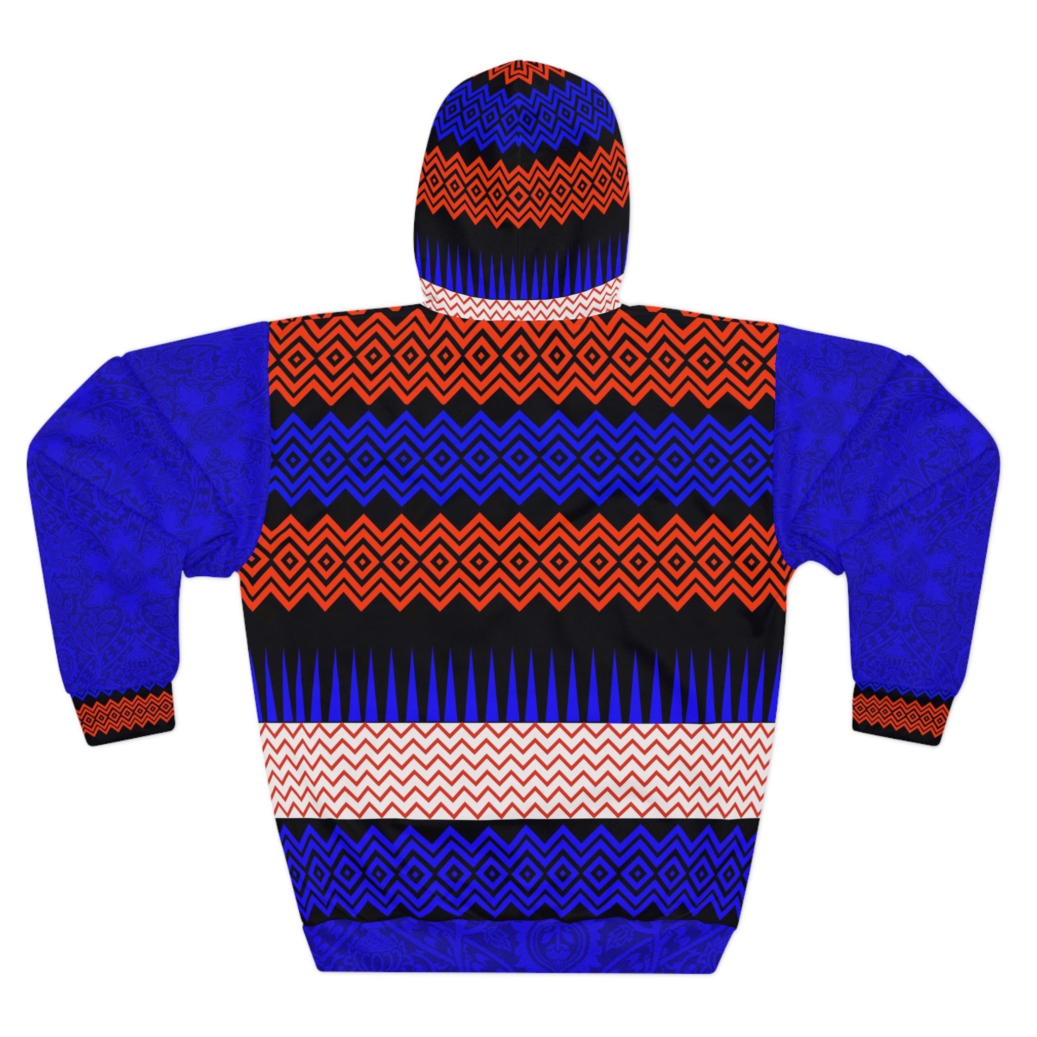 Vibrant Geometric Unisex Pullover Hoodie | Stylish & Colorful Fashion - Angel Body