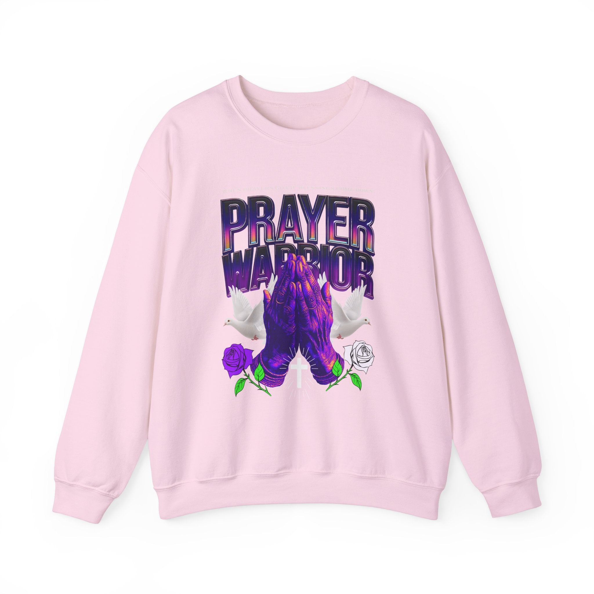 Prayer Warrior Crewneck Sweatshirt - Unisex Heavy Blend™ - Perfect for Spiritual Comfort