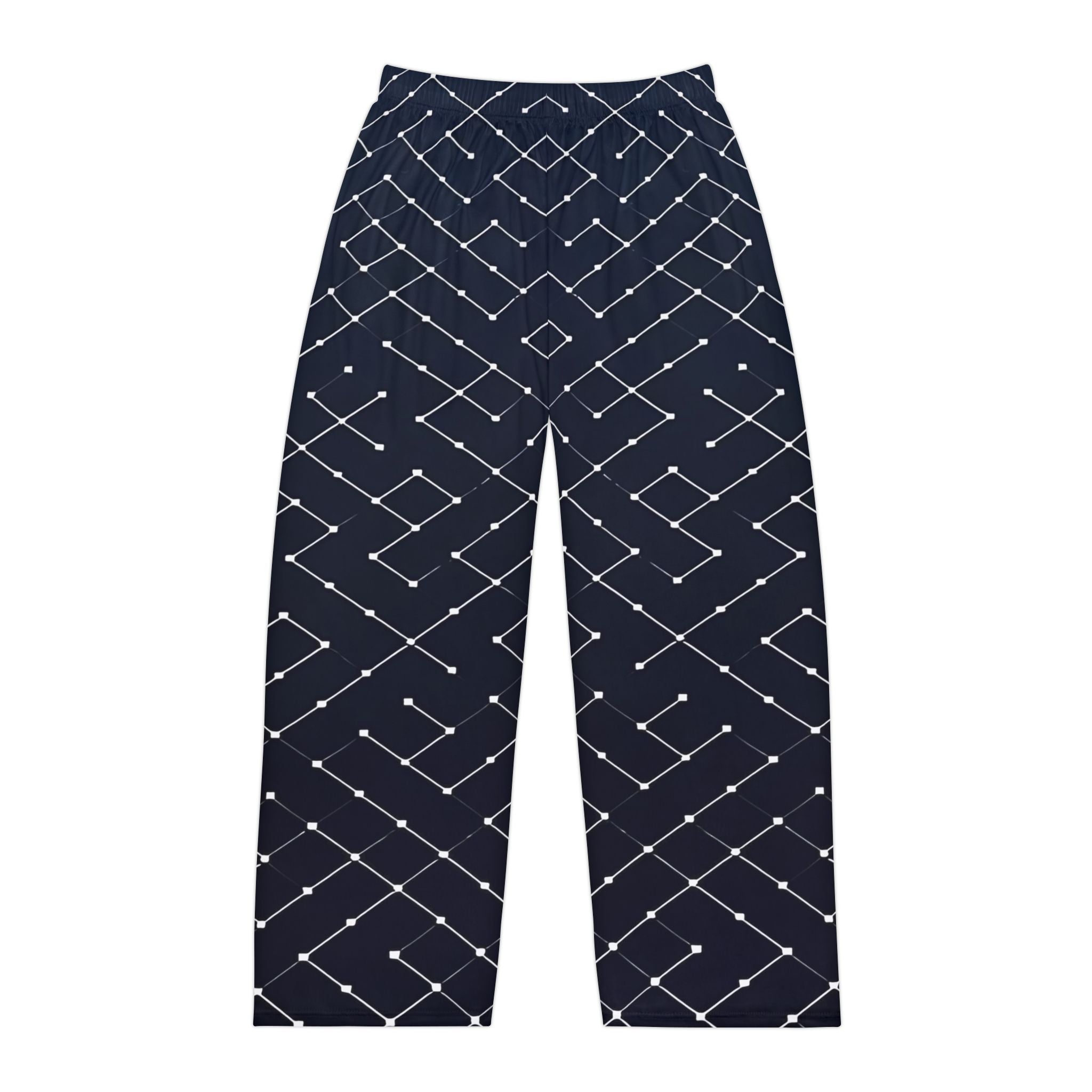 Men's Pajama Pants - Stylish Geometric Print for Cozy Nights