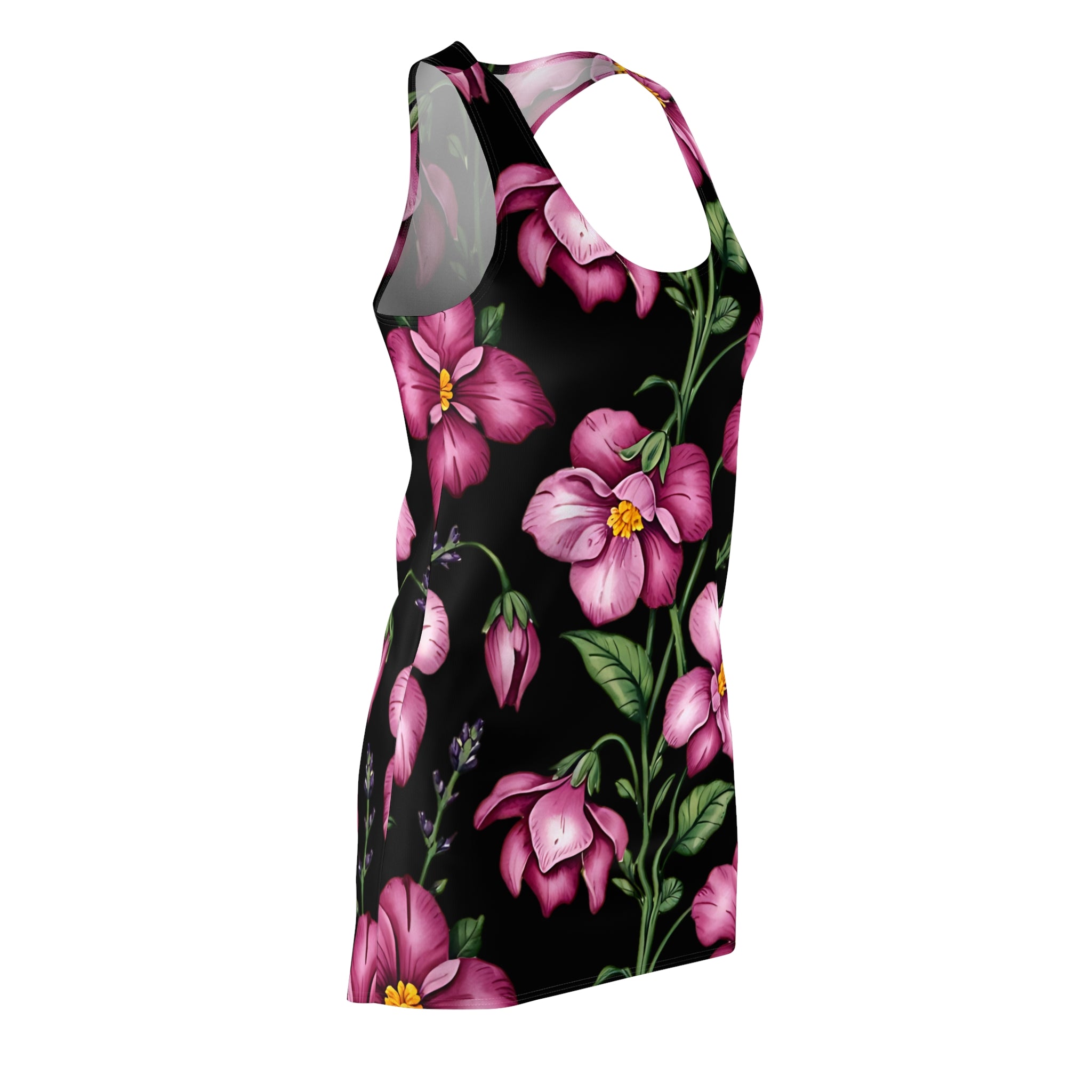 Floral Print Racerback Dress - Perfect for Spring & Summer Celebrations - Angel Body