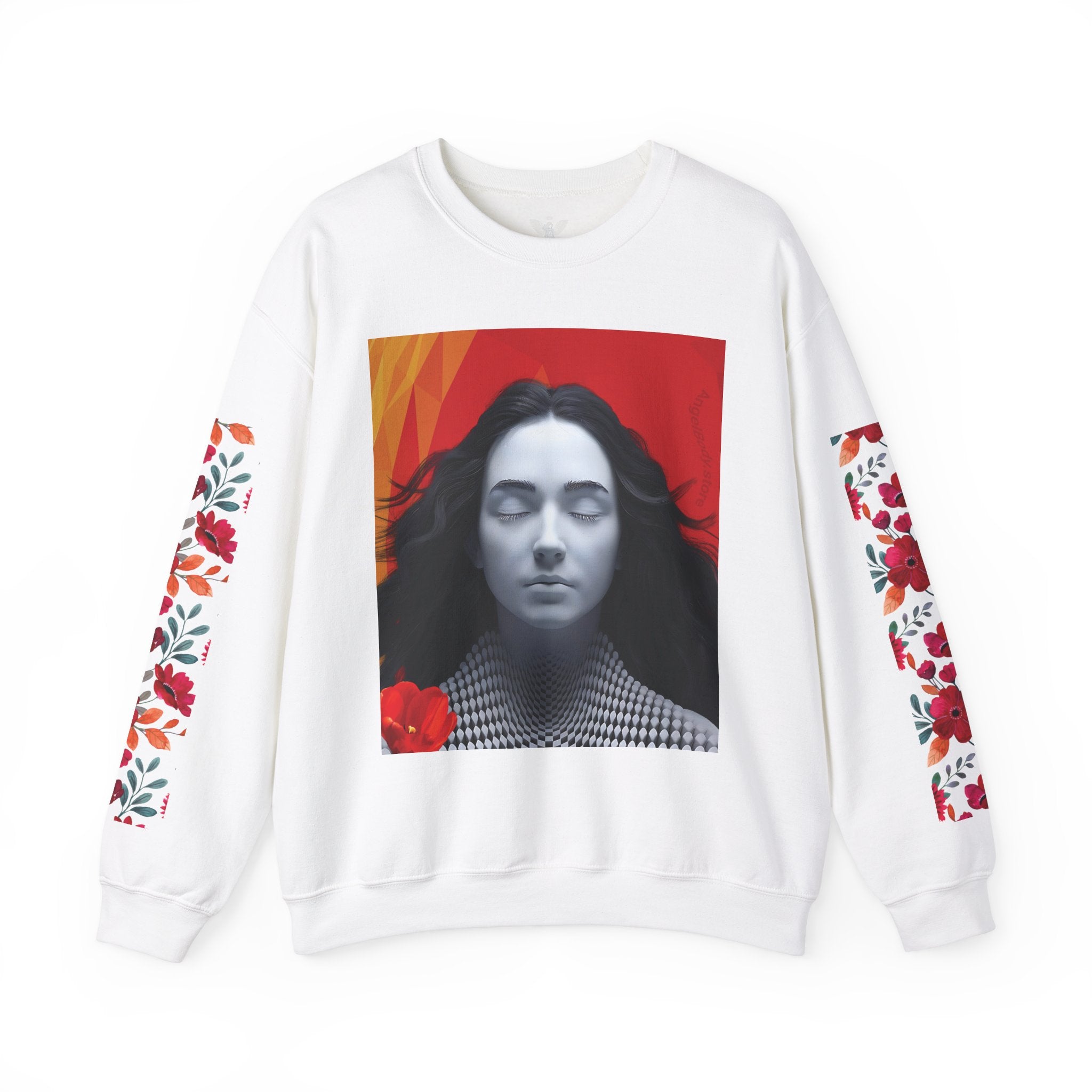 Abstract Art & Floral Sweatshirt