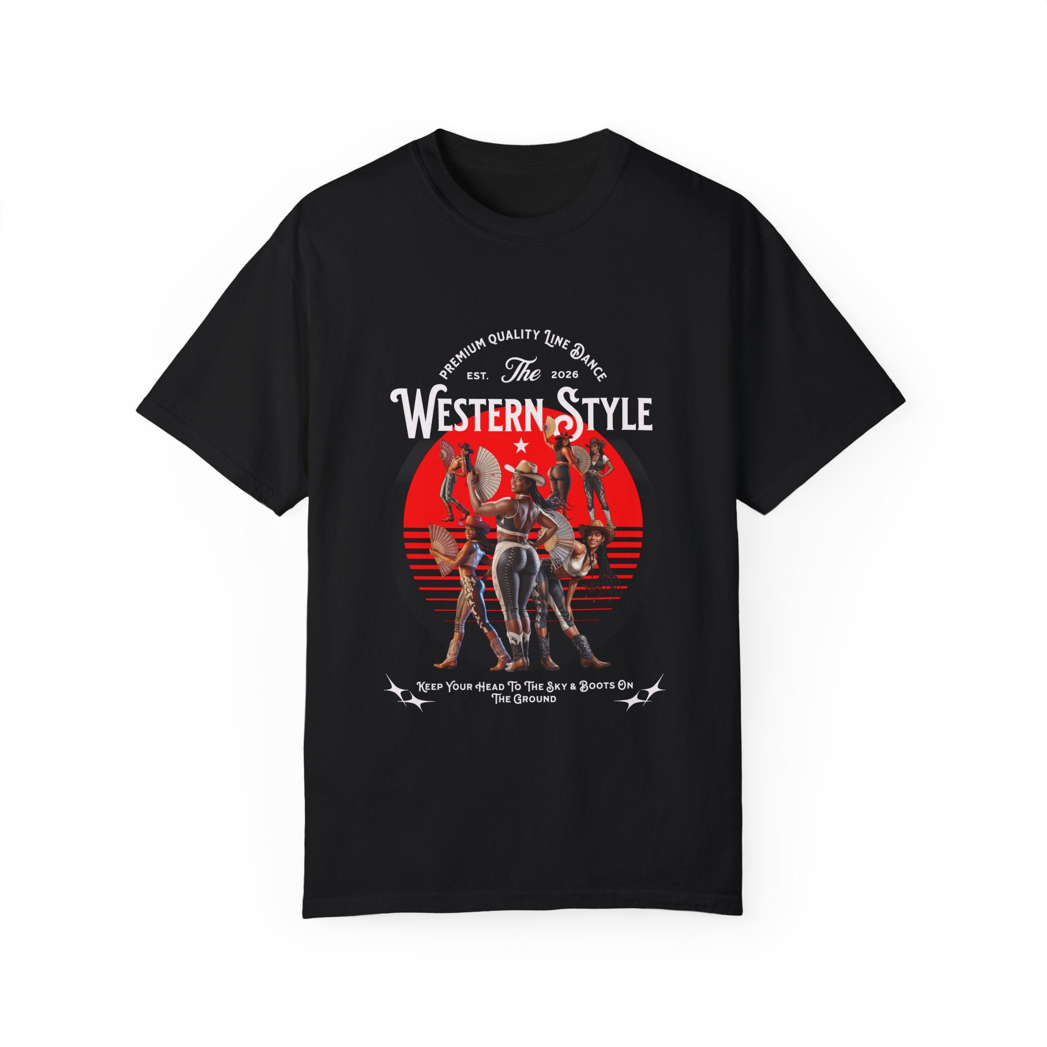 Retro Graphic Unisex Line Dance T-Shirt - 'Where Them Fans At?' - Angel Body