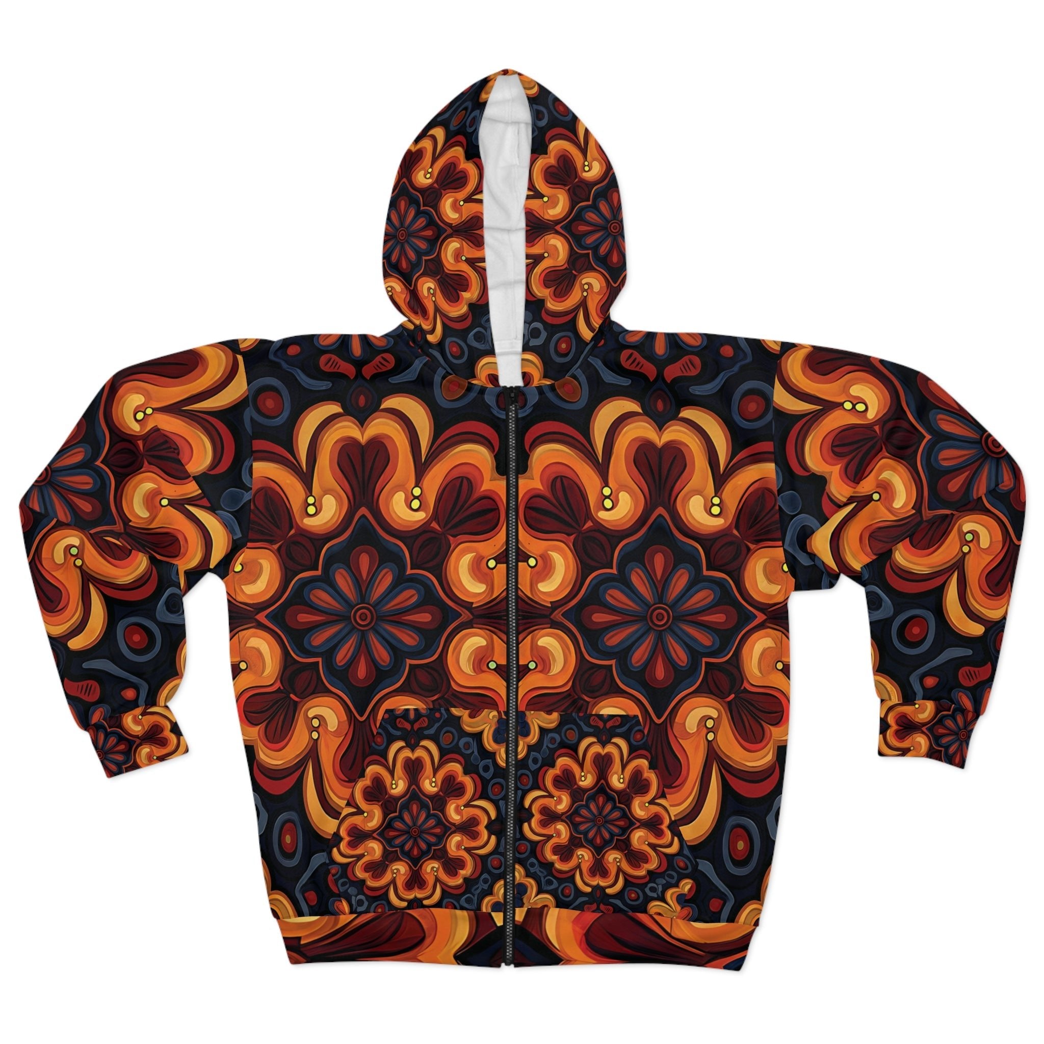 Creative Islamic Style Zip Hoodie with a soft cozy unisex Vibe - Angel Body