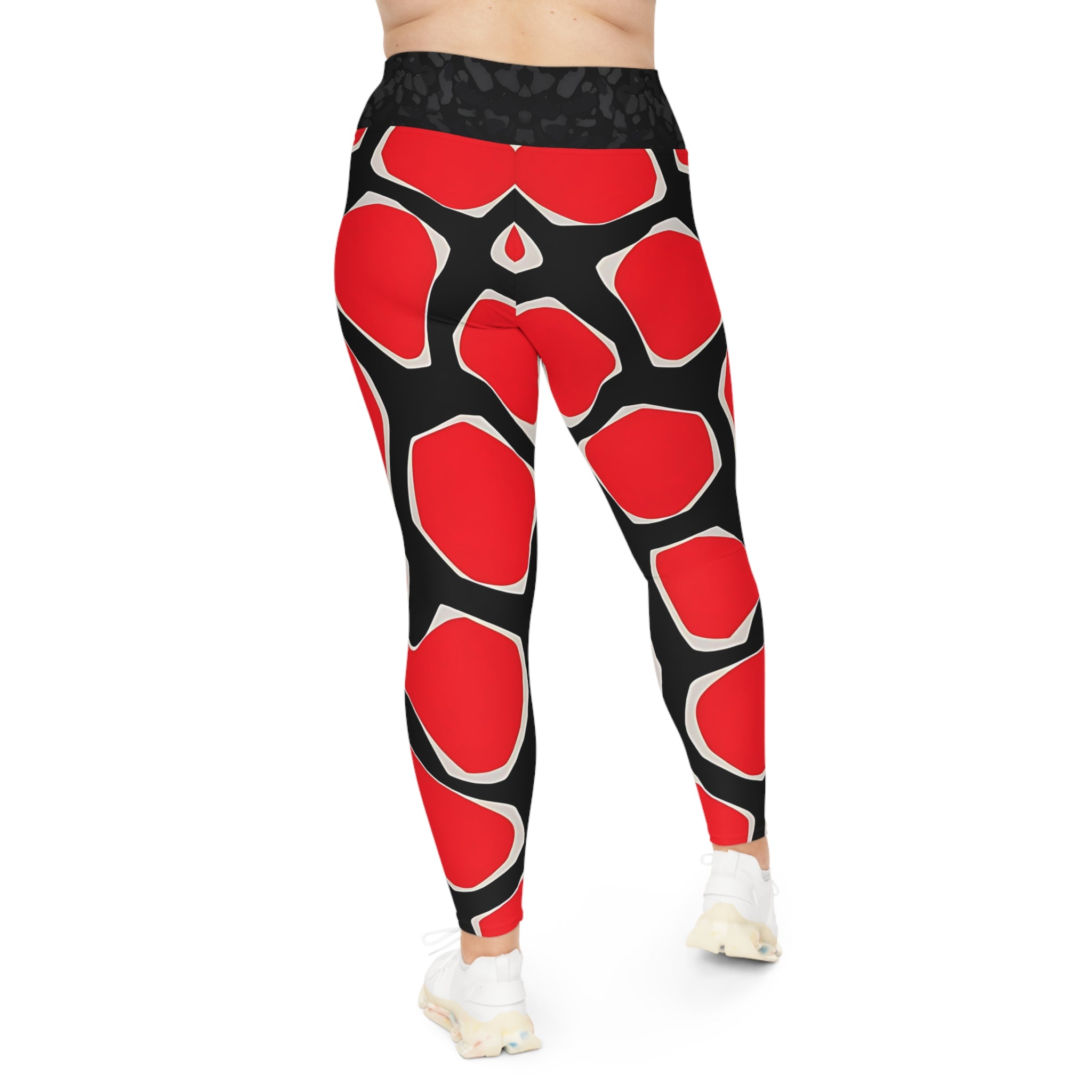 Woman Bold Pattern Plus Size Leggings for Comfort & Style